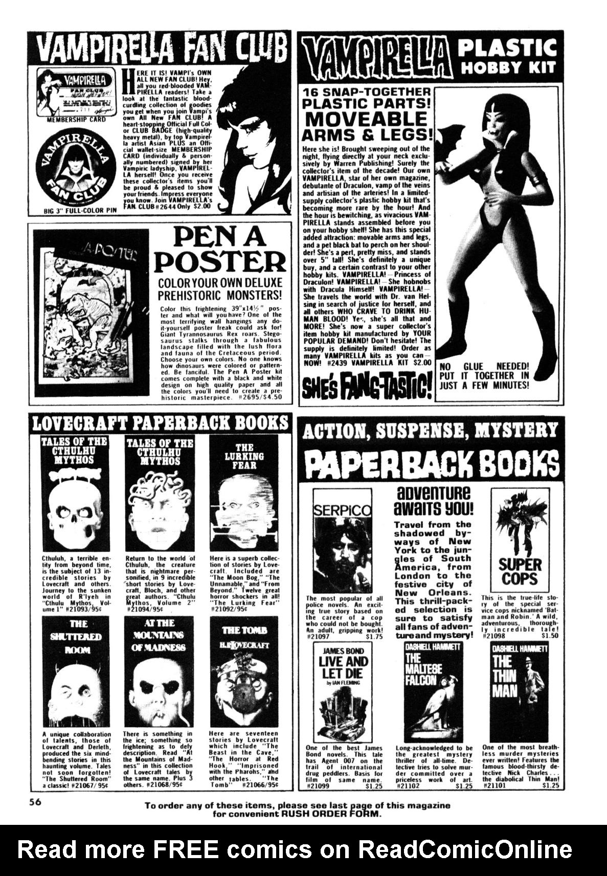 Read online Vampirella (1969) comic -  Issue #53 - 56