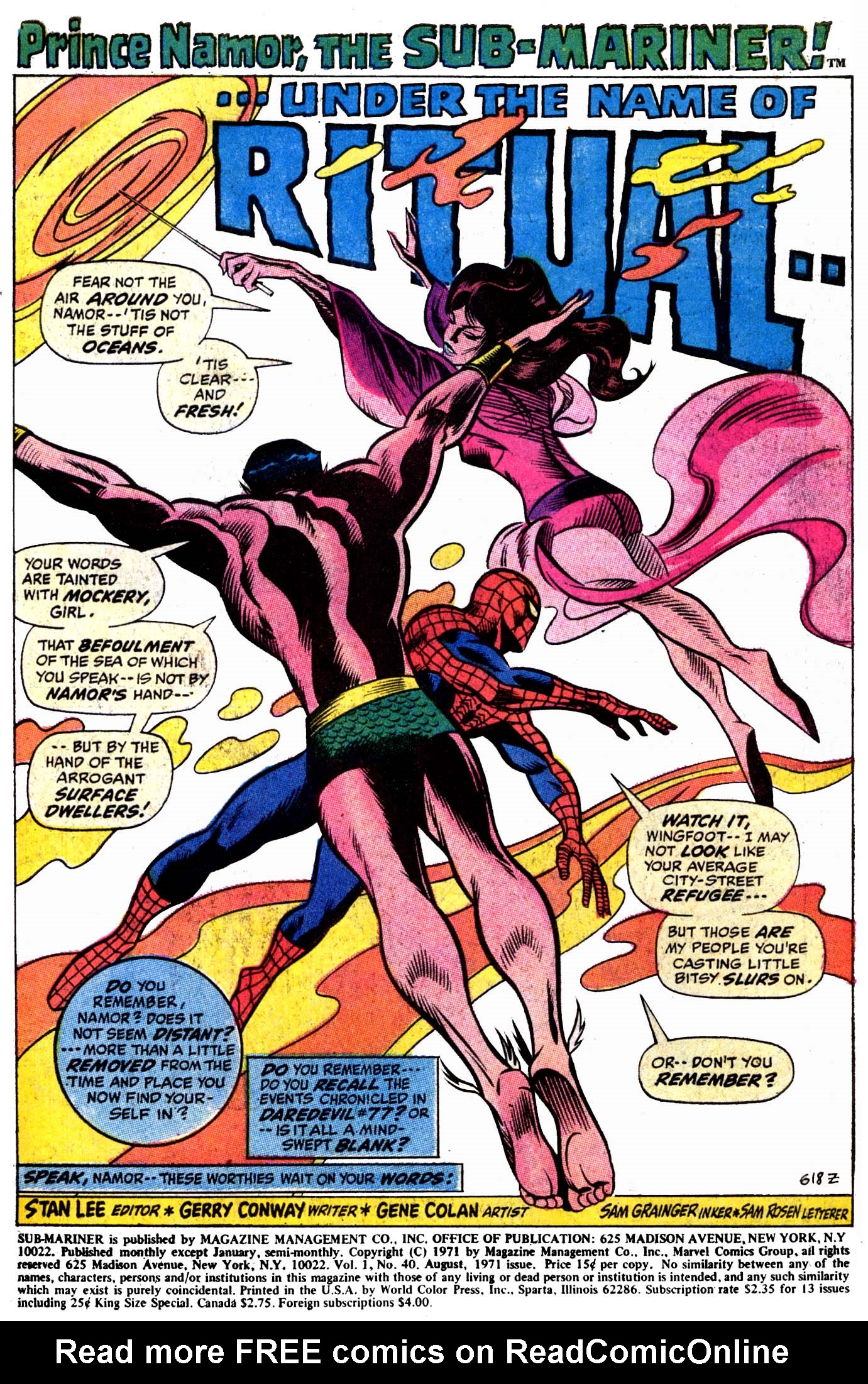 Read online The Sub-Mariner comic -  Issue #40 - 2
