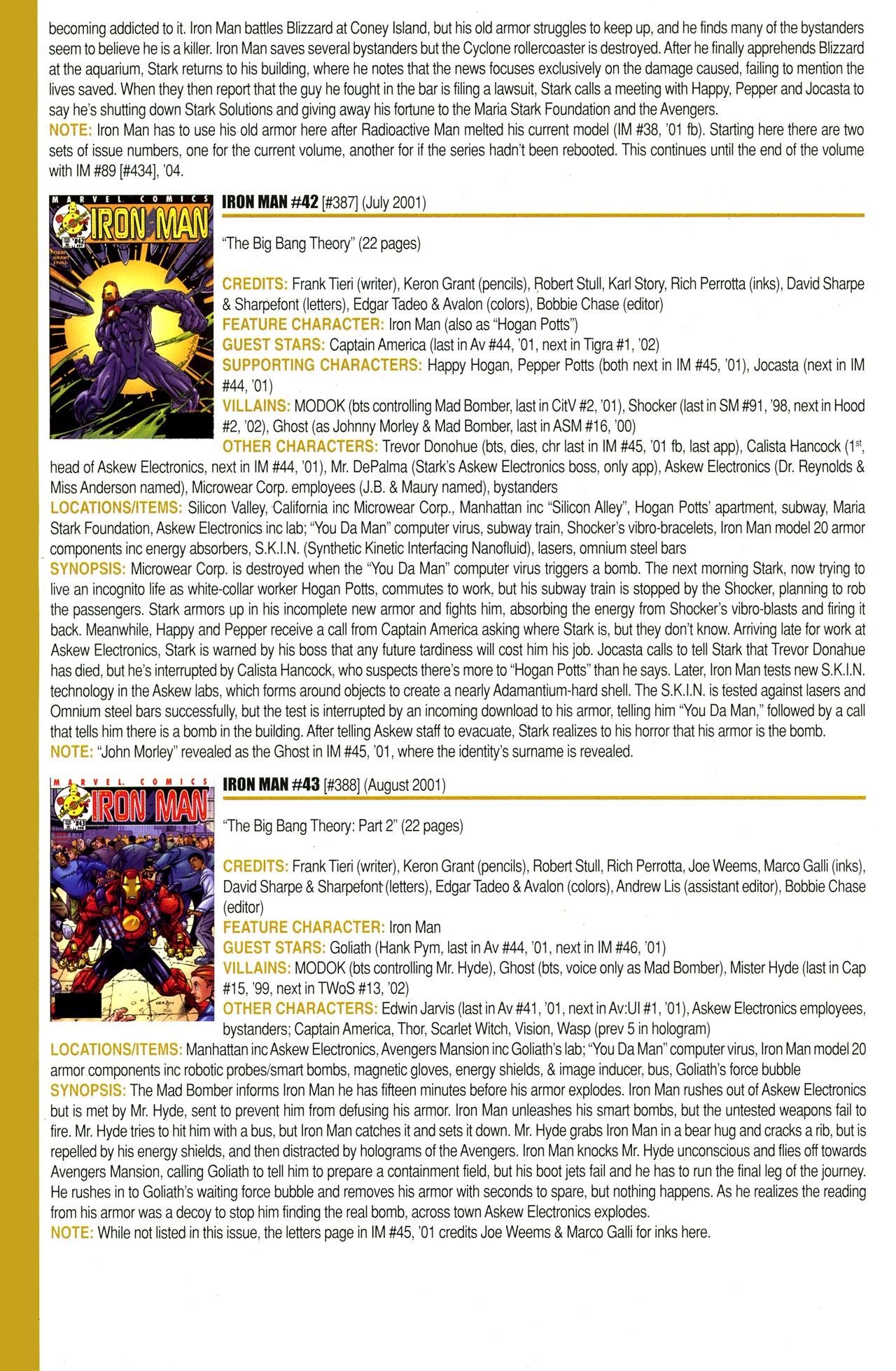Read online Official Index to the Marvel Universe comic -  Issue #11 - 28