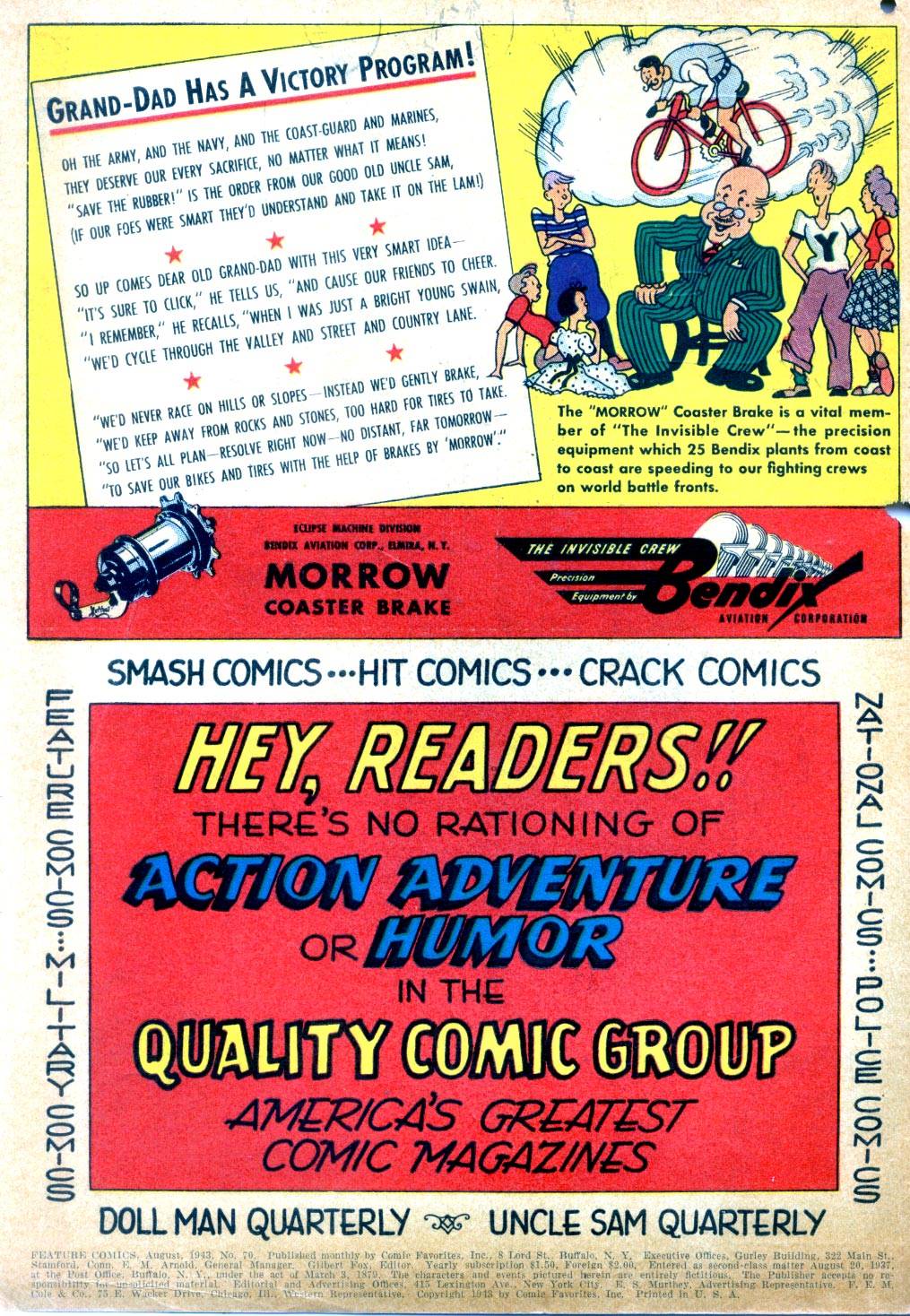 Read online Feature Comics comic -  Issue #70 - 2