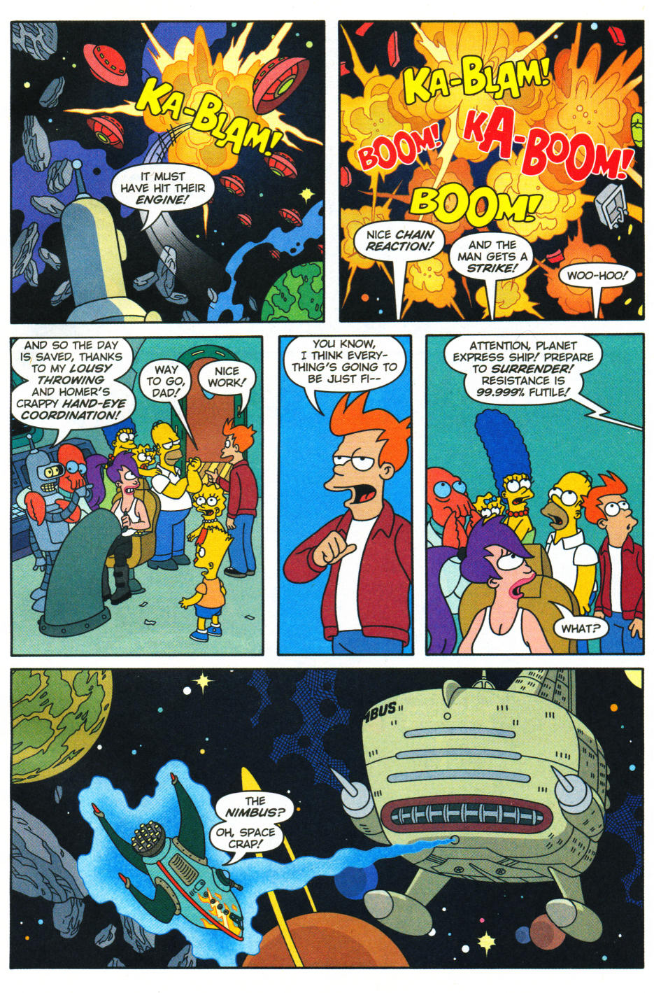 Read online The Simpsons/Futurama Crossover Crisis II comic -  Issue #2 - 6