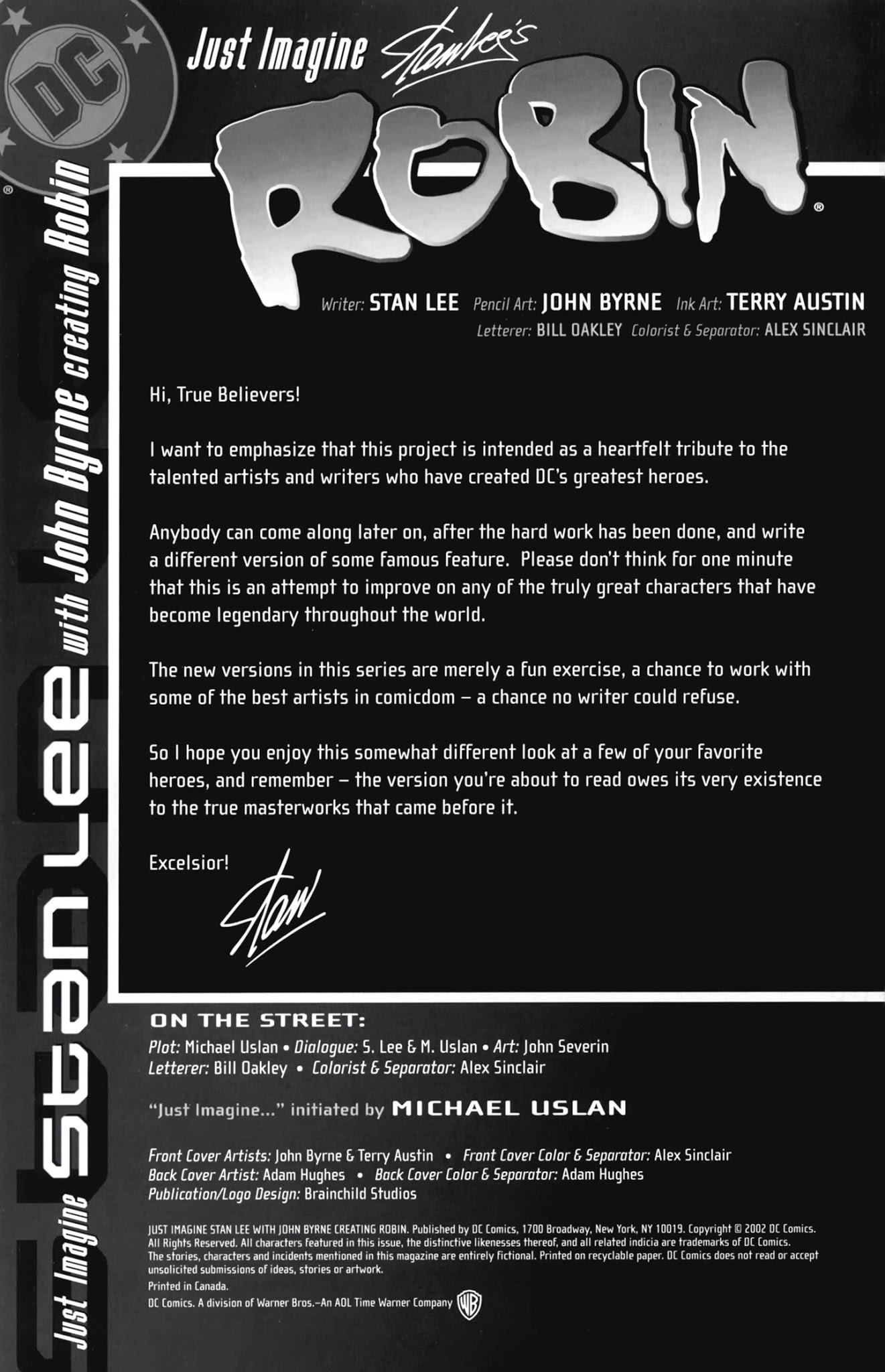 Read online Just Imagine Stan Lee With John Byrne Creating Robin comic -  Issue # Full - 2