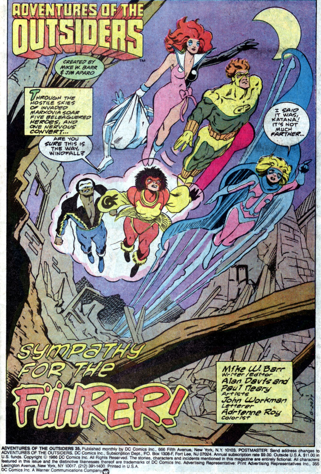 Read online Adventures of the Outsiders comic -  Issue #35 - 3