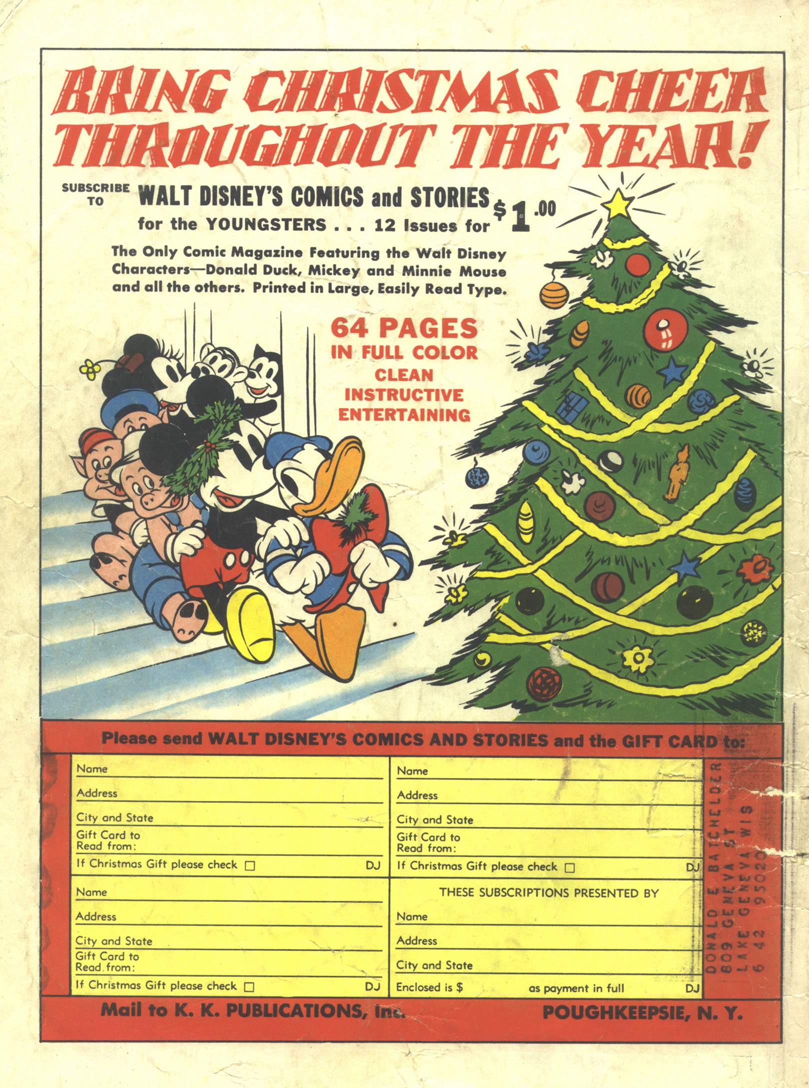 Read online Walt Disney's Comics and Stories comic -  Issue #16 - 68
