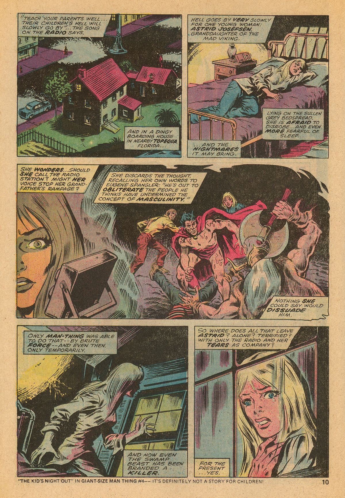 Read online Man-Thing (1974) comic -  Issue #17 - 12