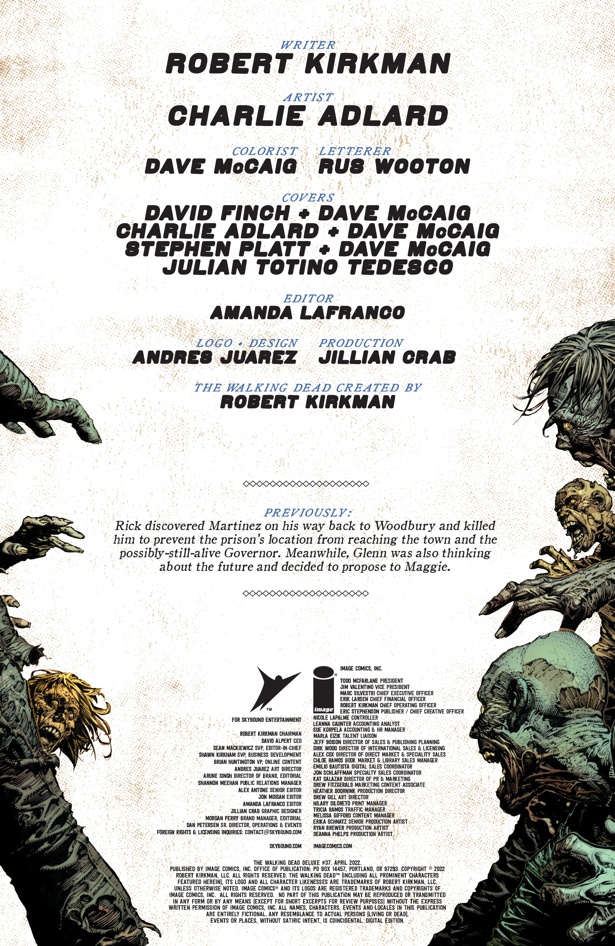 Read online The Walking Dead Deluxe comic -  Issue #37 - 2