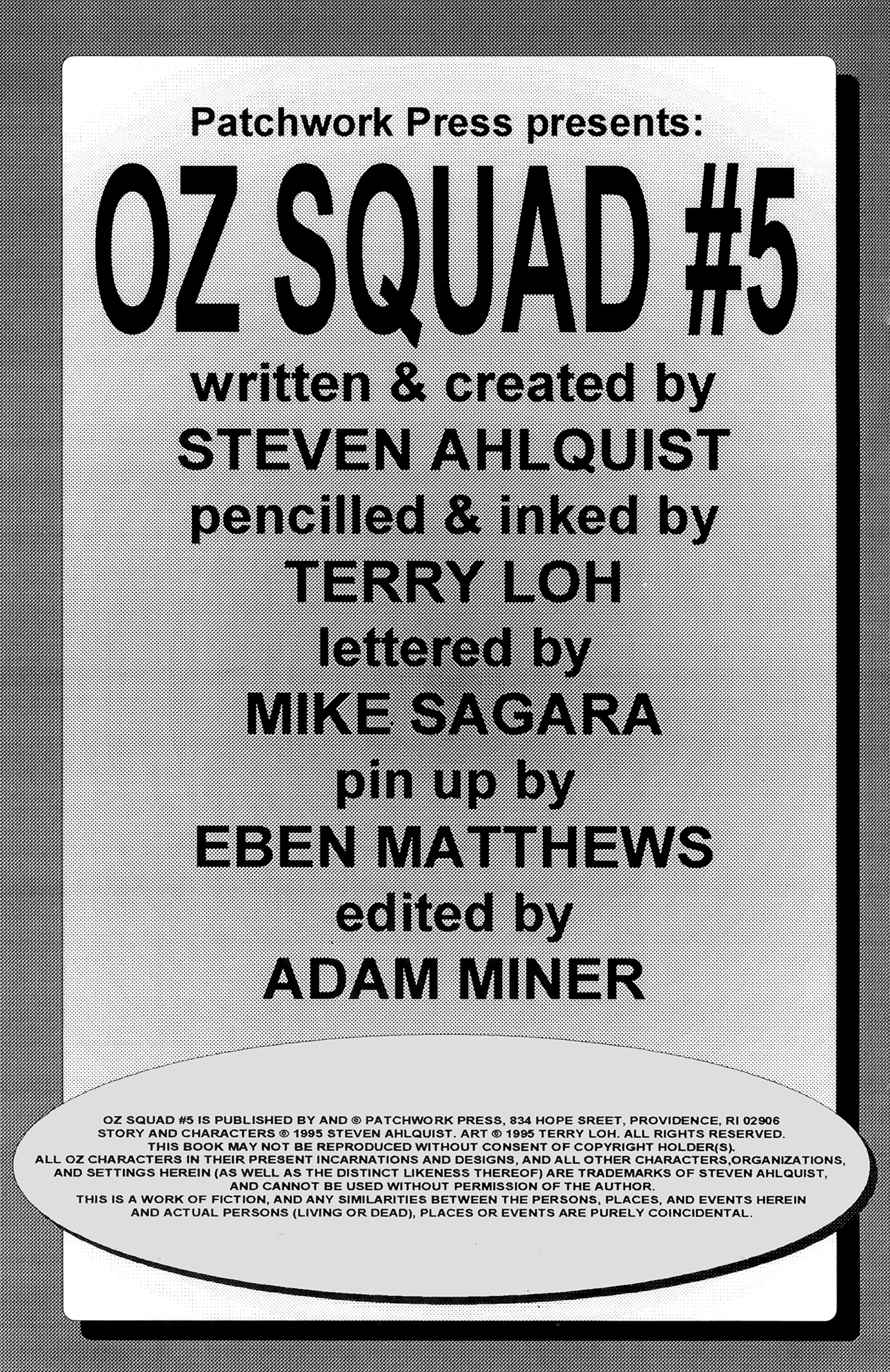 Read online Oz Squad comic -  Issue #5 - 2