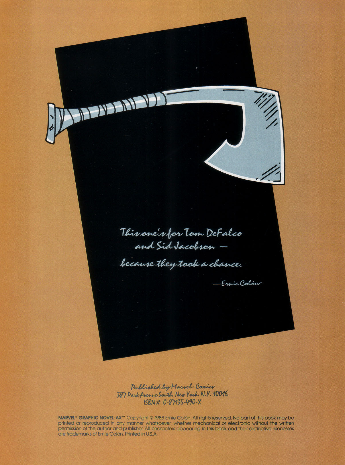 Read online Marvel Graphic Novel comic -  Issue #44 - Ax - 4