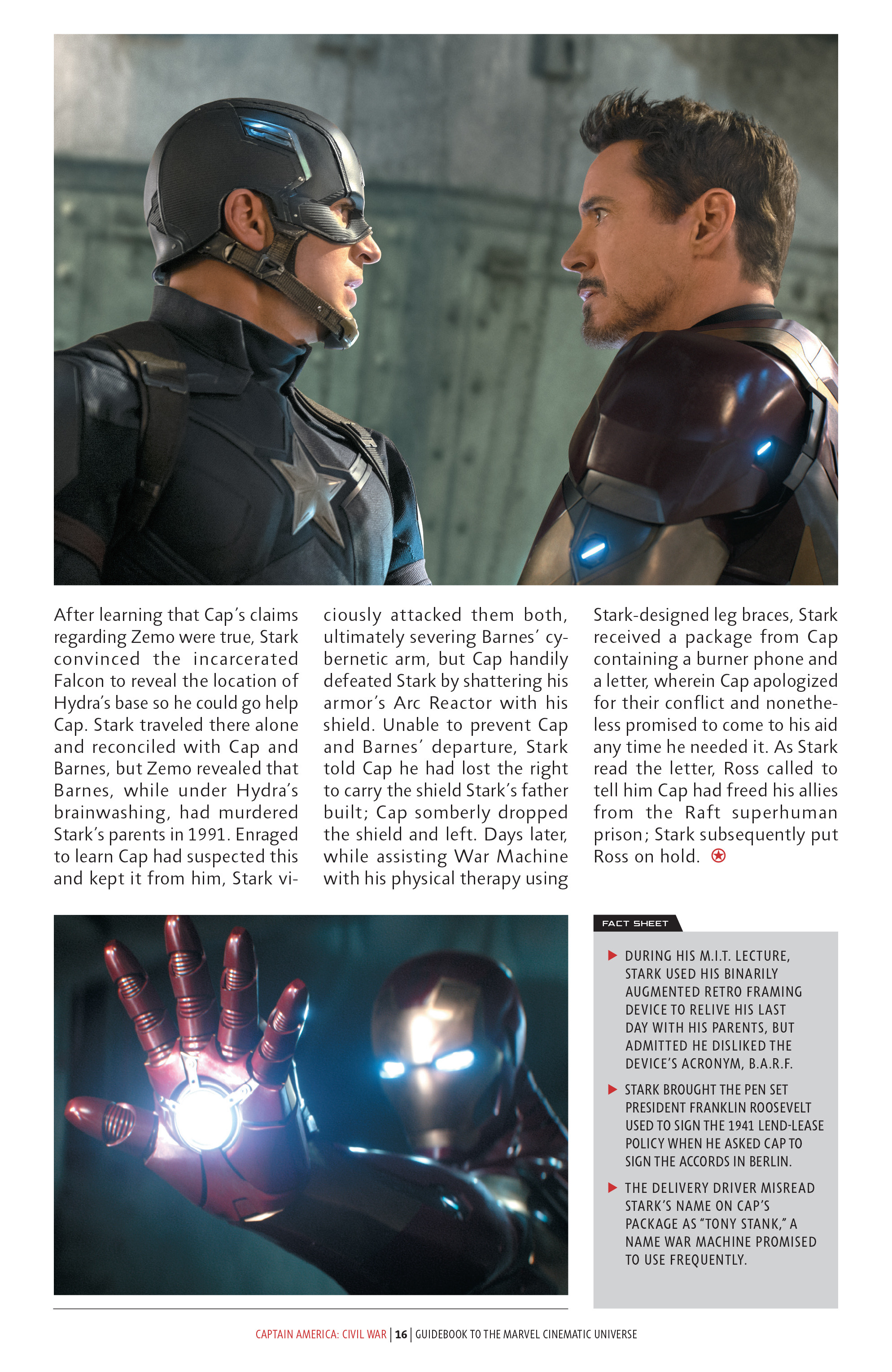 Read online Guidebook to the Marvel Cinematic Universe - Marvel's Captain America: Civil War comic -  Issue # Full - 18