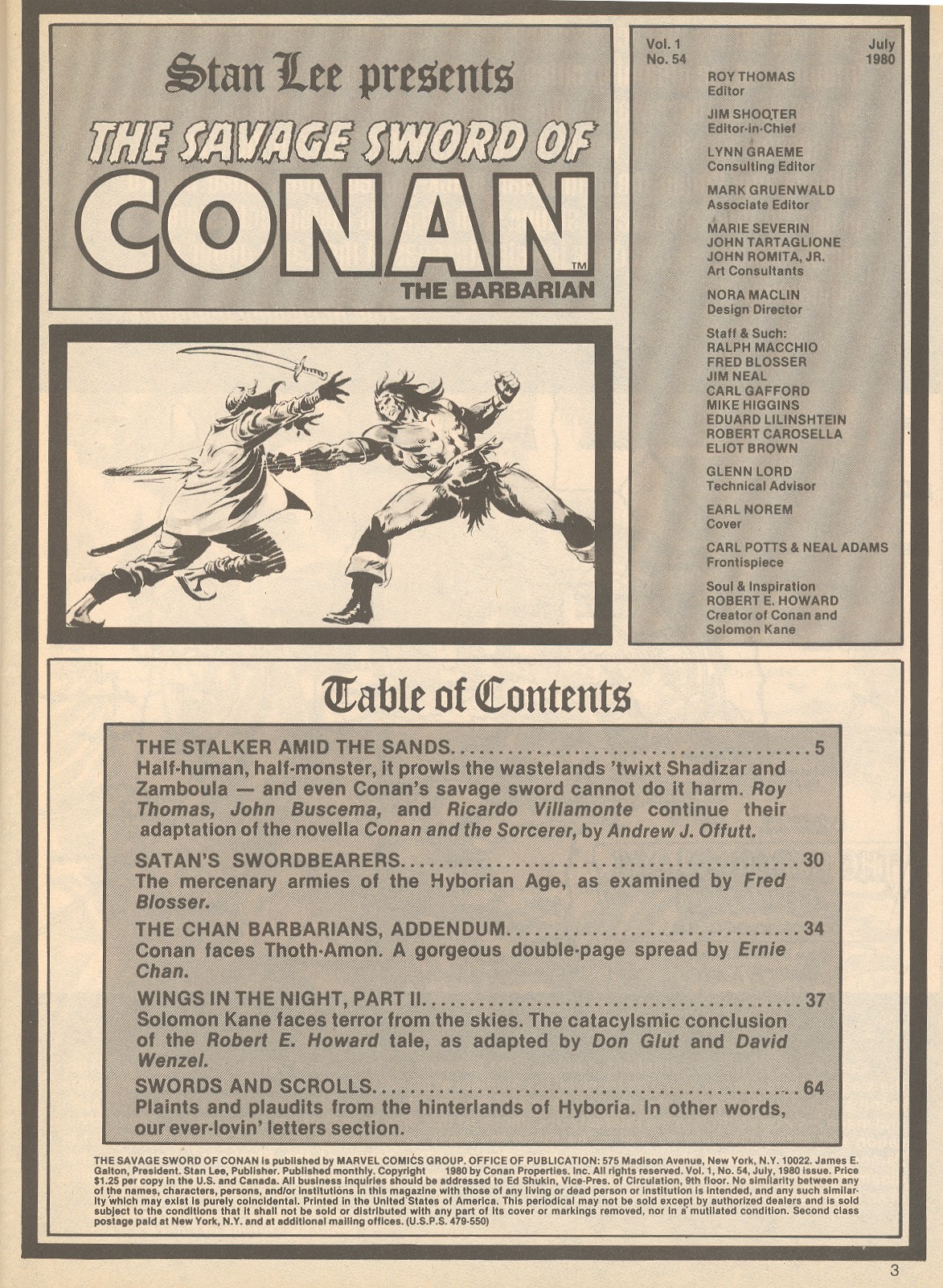 Read online The Savage Sword Of Conan comic -  Issue #54 - 3