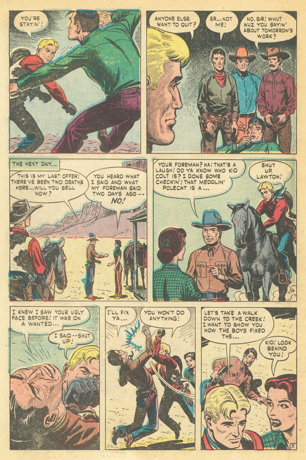 Read online Kid Colt Outlaw comic -  Issue #8 - 19