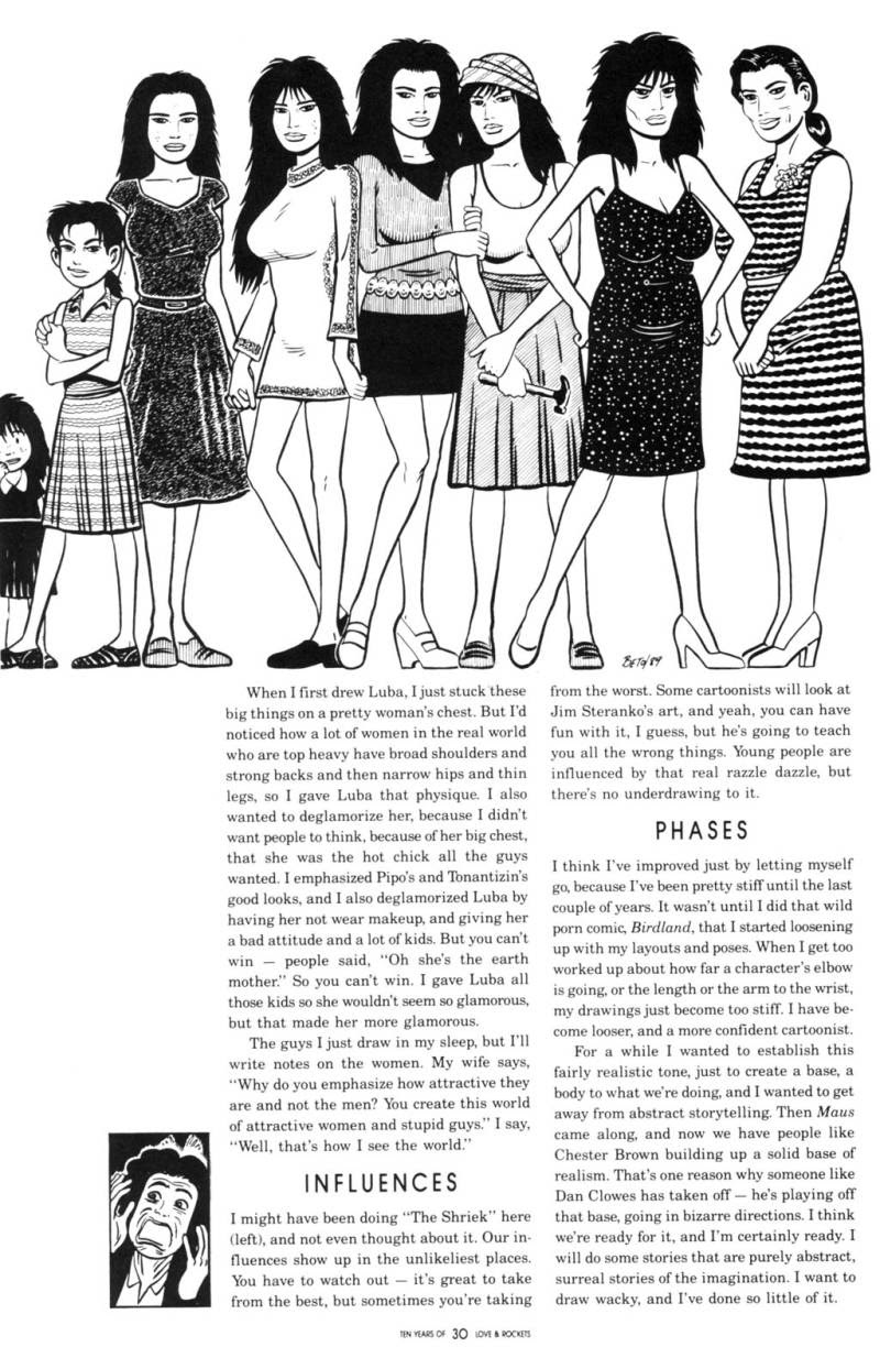 Read online Ten Years of Love and Rockets comic -  Issue # Full - 28