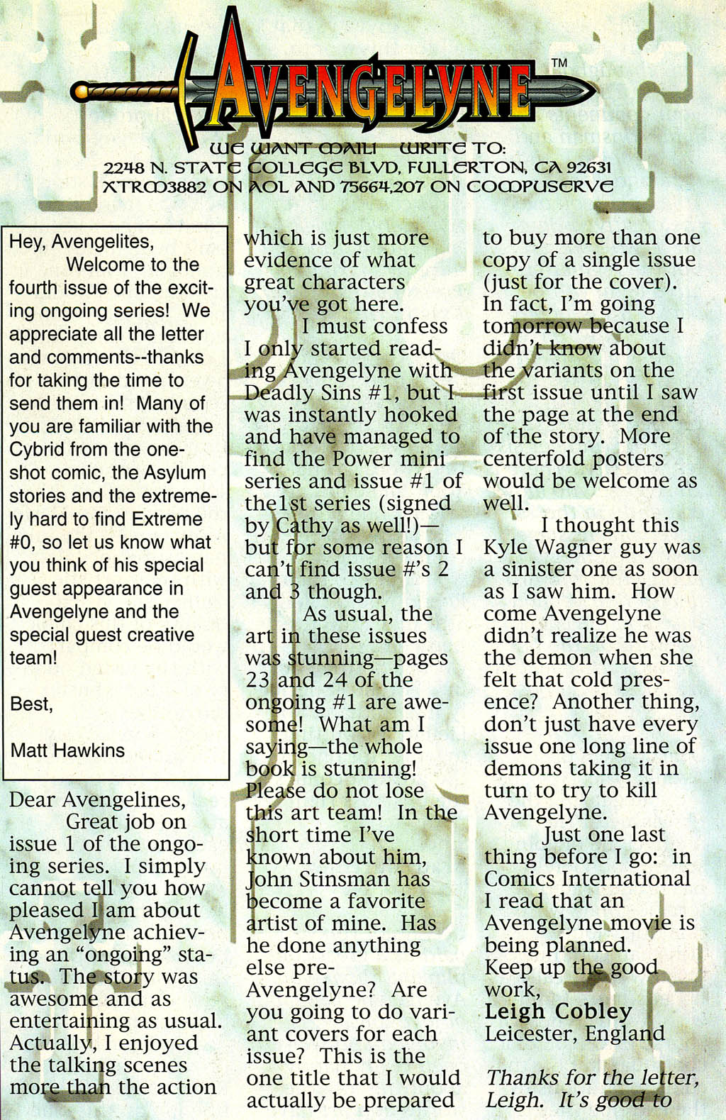 Read online Avengelyne (1996) comic -  Issue #4 - 21