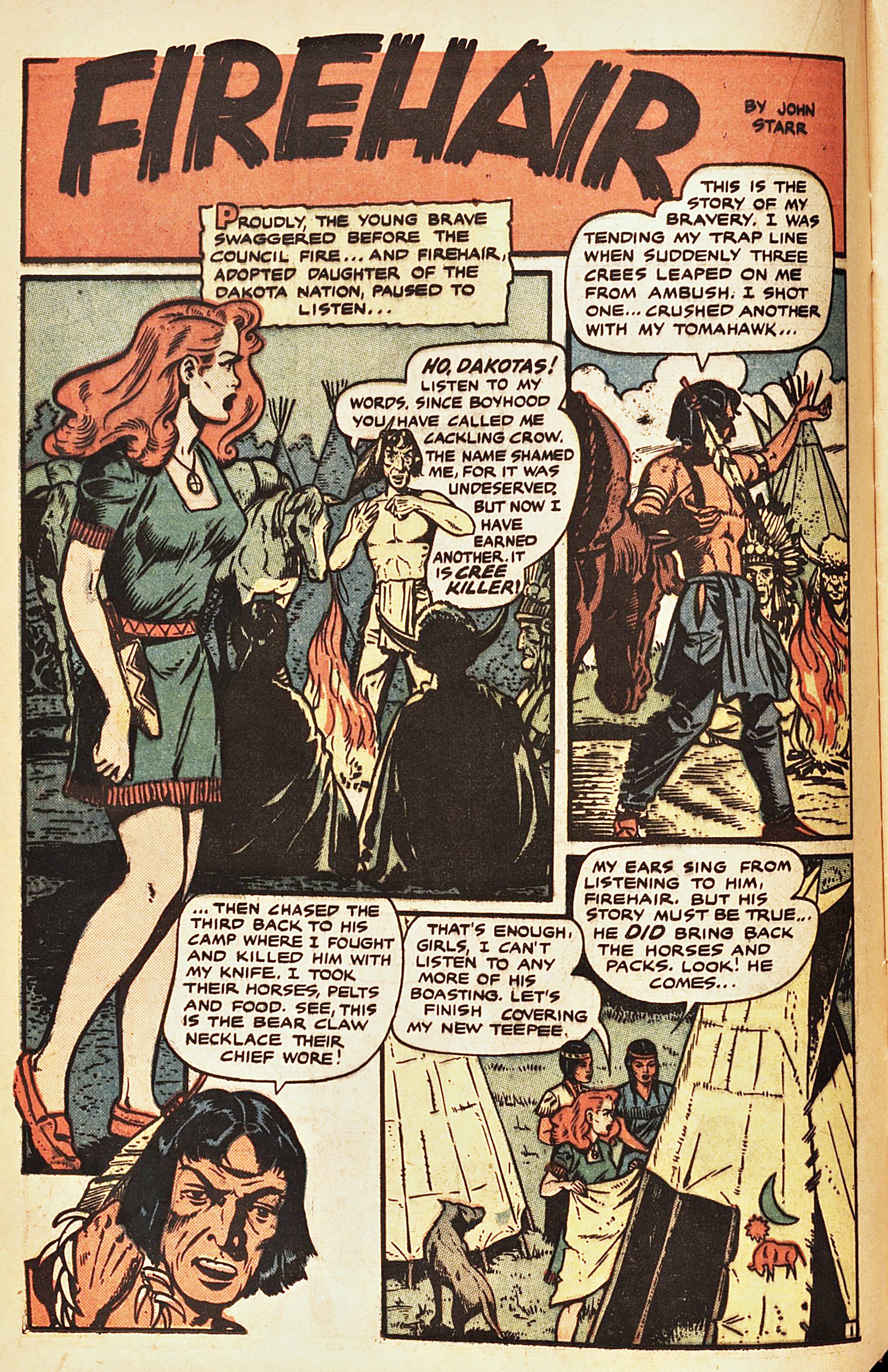 Read online Firehair (1951) comic -  Issue #8 - 16
