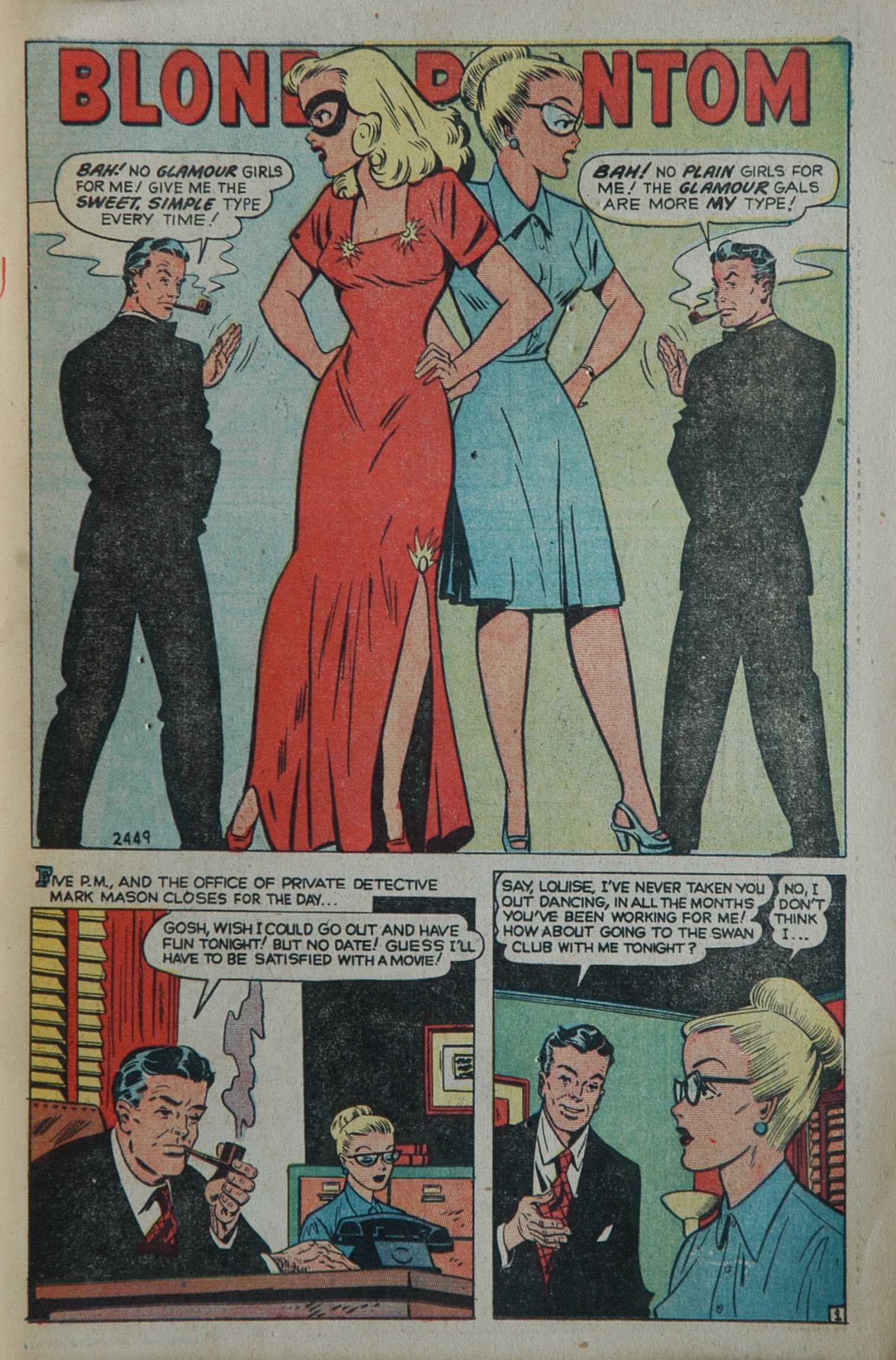 Read online Blonde Phantom Comics comic -  Issue #17 - 11
