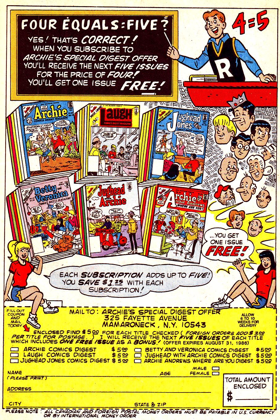 Read online Life With Archie (1958) comic -  Issue #255 - 25