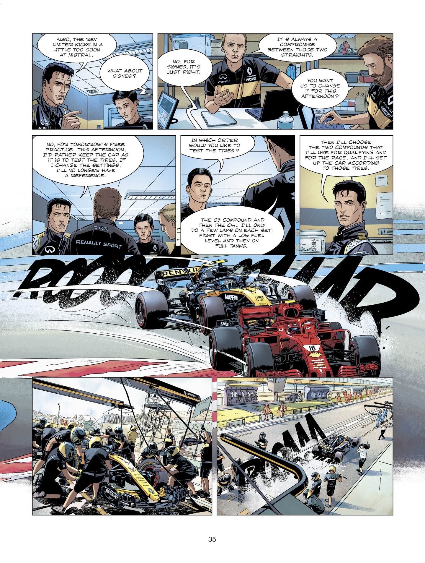 Read online Michel Vaillant comic -  Issue #8 - 35