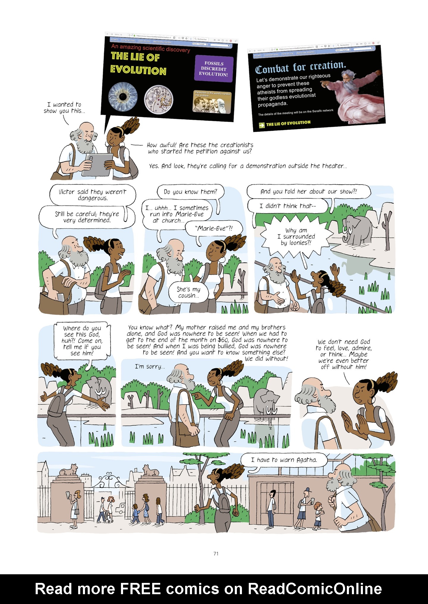 Read online Evolution, Darwin, God, and the Horse-People comic -  Issue # TPB - 70