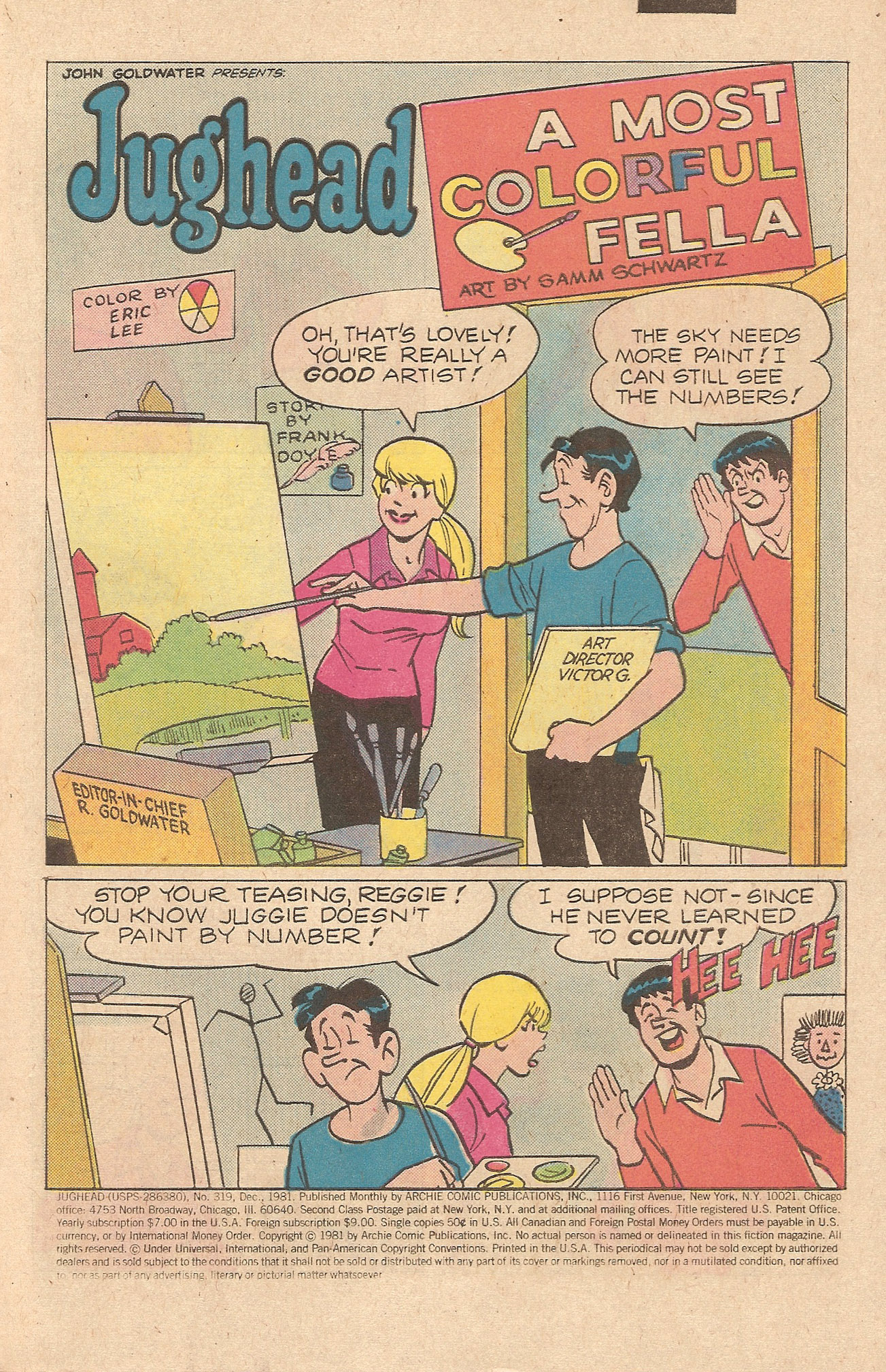 Read online Jughead (1965) comic -  Issue #319 - 3