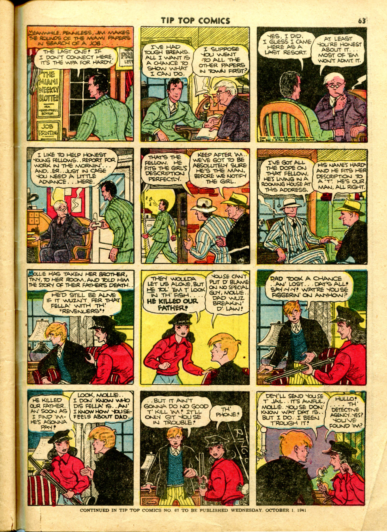Read online Tip Top Comics comic -  Issue #66 - 61
