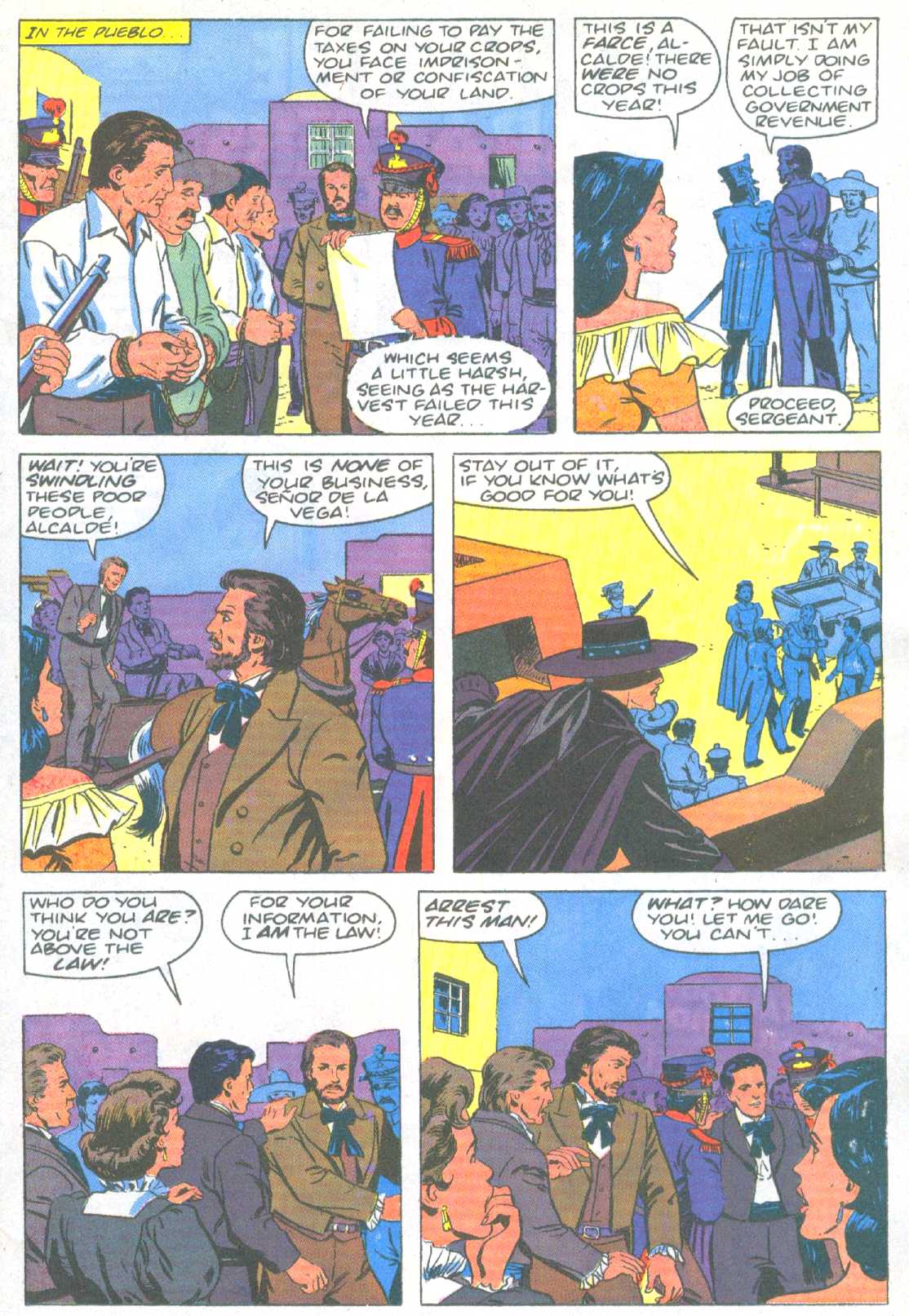 Read online Zorro (1990) comic -  Issue #6 - 8