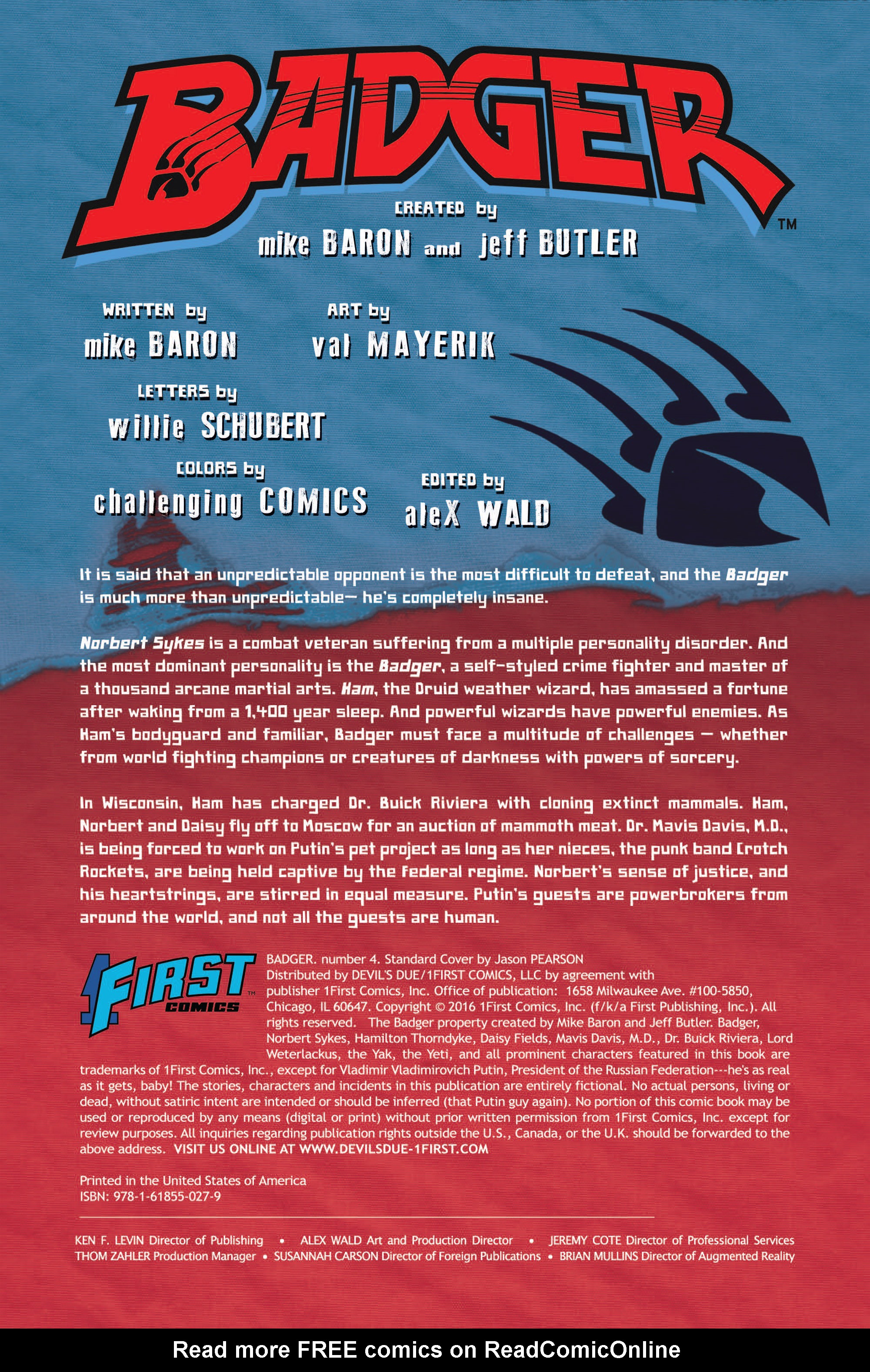 Read online Badger comic -  Issue #4 - 2