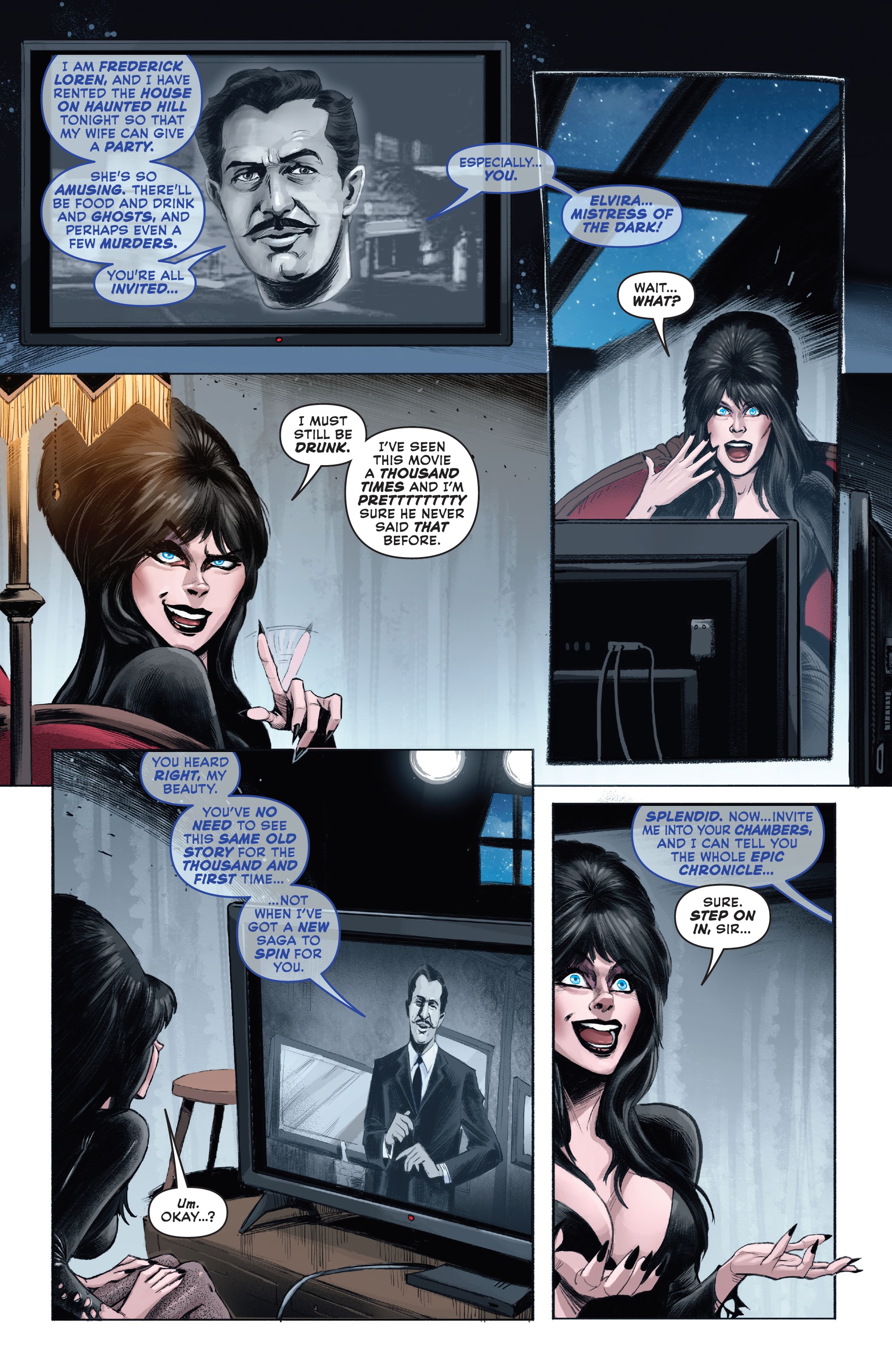 Read online Elvira Meets Vincent Price comic -  Issue #1 - 16