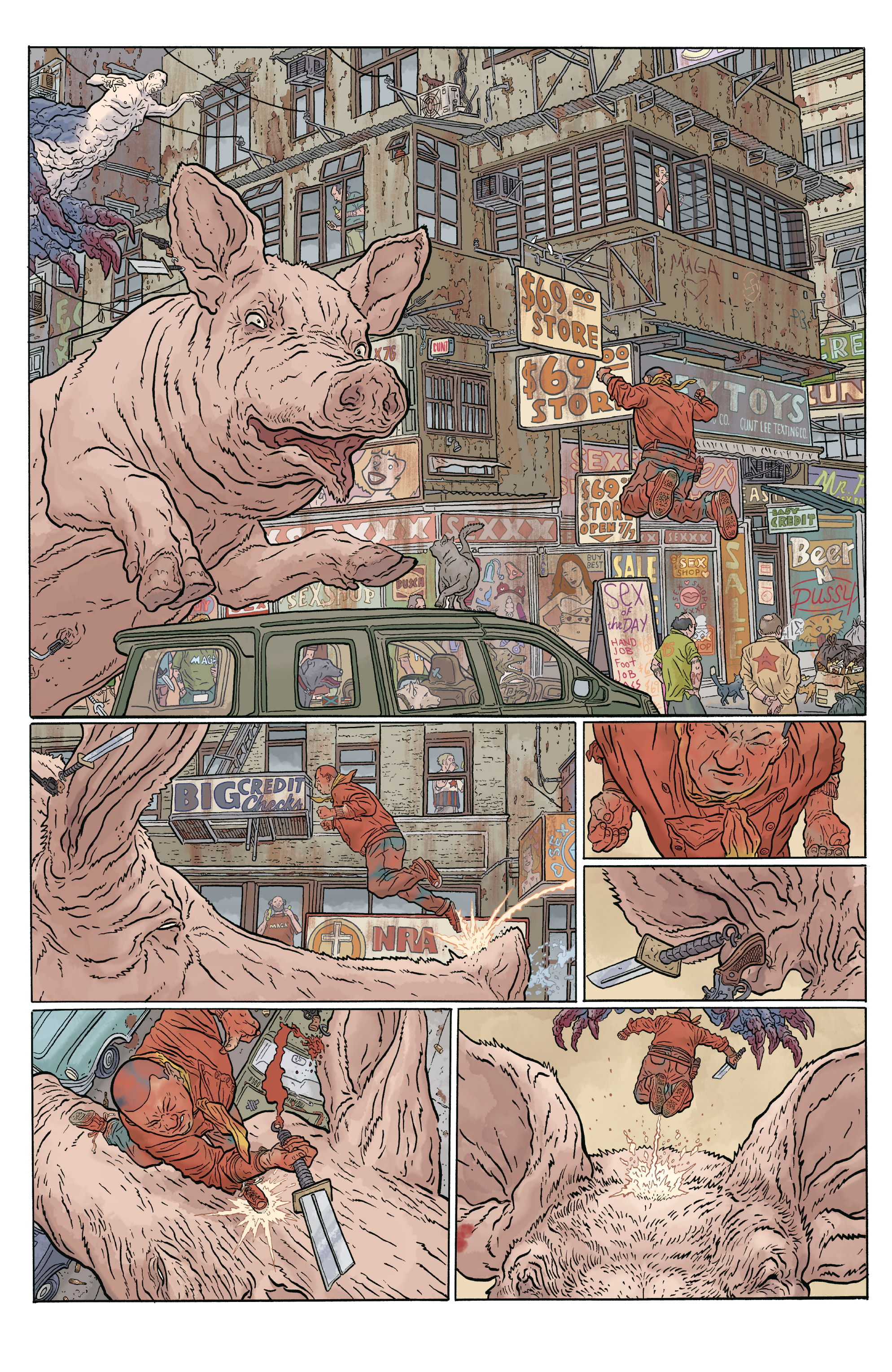 Read online Shaolin Cowboy: Cruel to Be Kin comic -  Issue #7 - 3