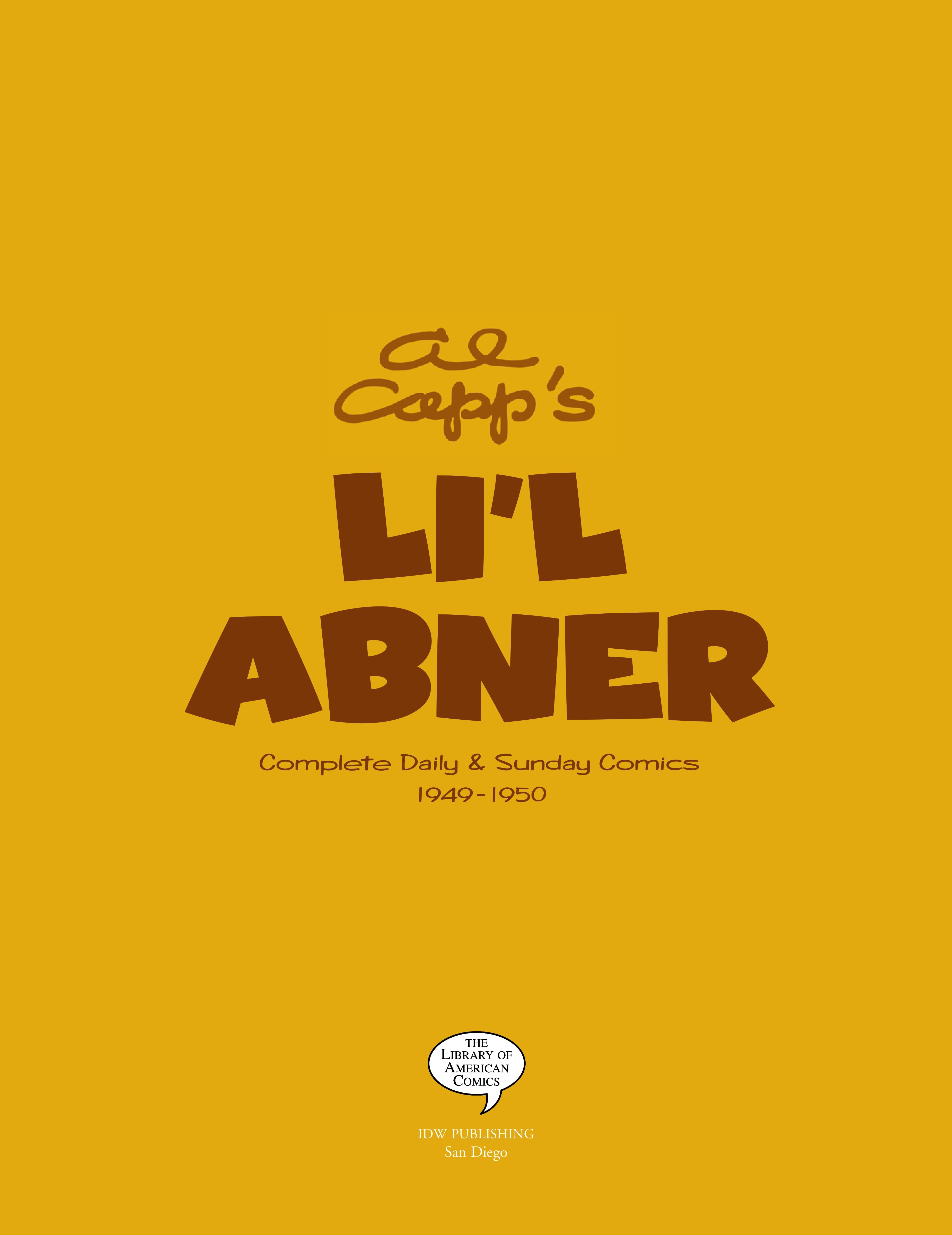 Read online Al Capp's Li'l Abner Complete Daily & Color Sunday Comics comic -  Issue # TPB 8 (Part 1) - 6