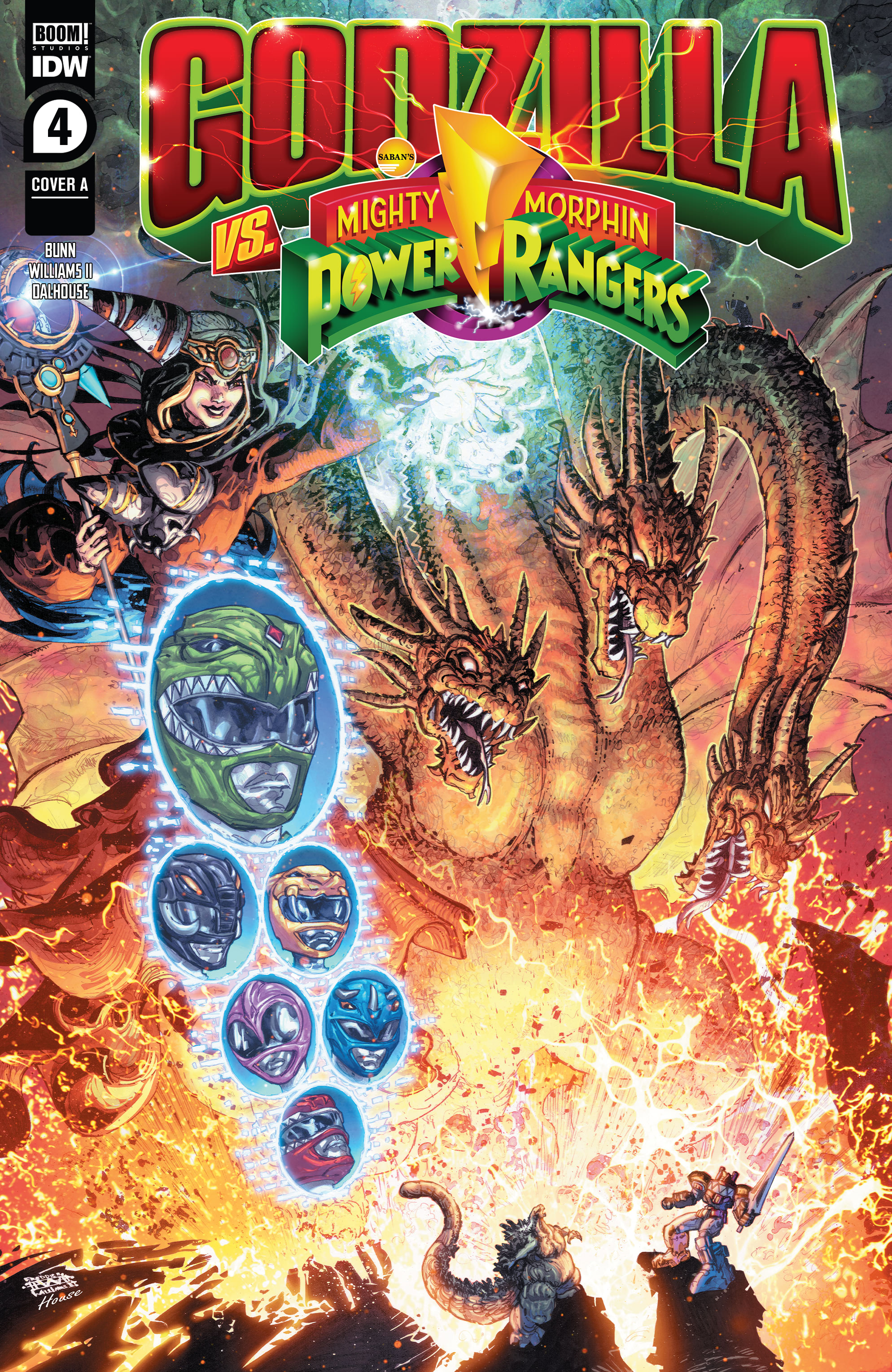 Read online Godzilla vs. The Mighty Morphin Power Rangers comic -  Issue #4 - 1