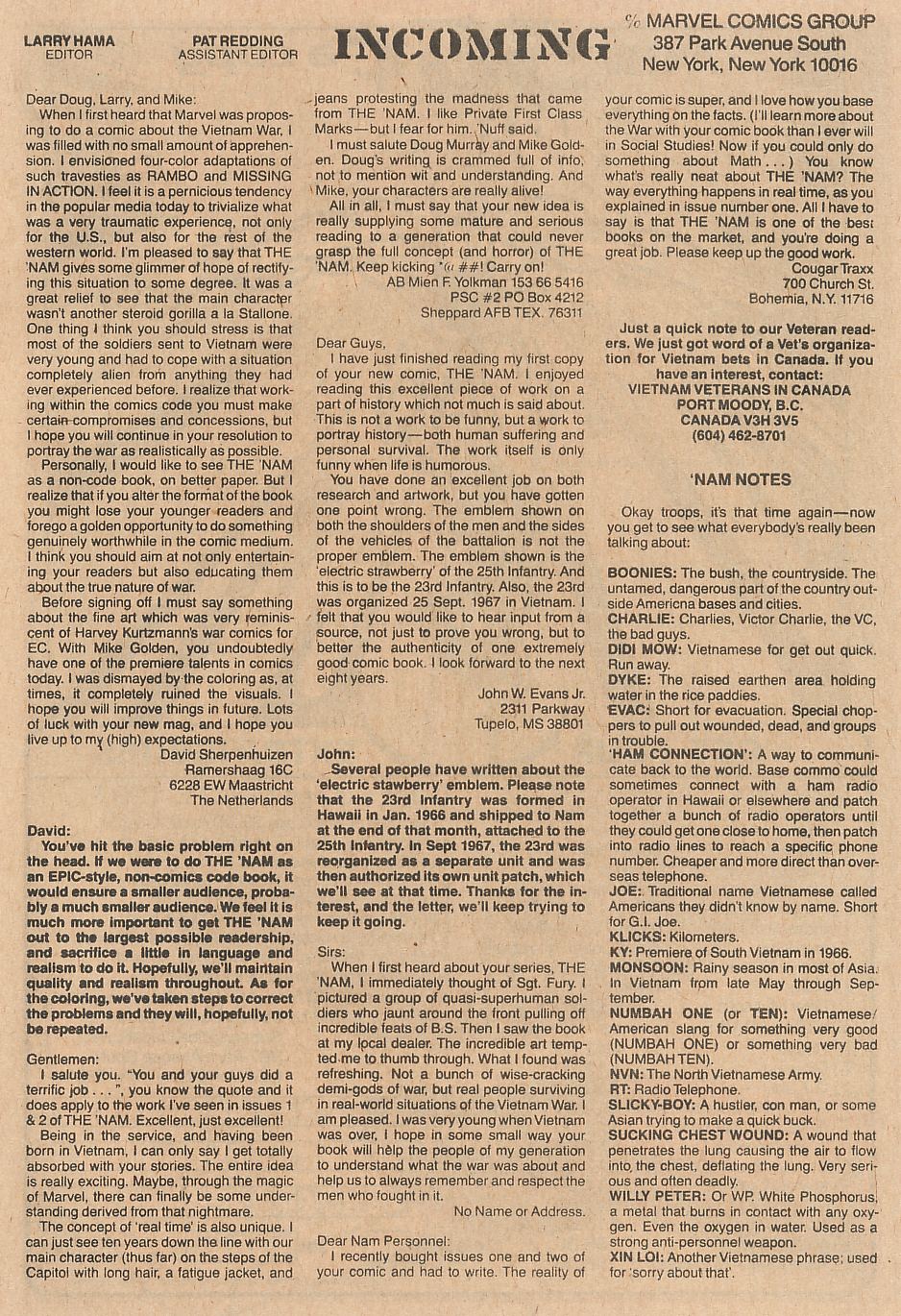 Read online The 'Nam comic -  Issue #6 - 24