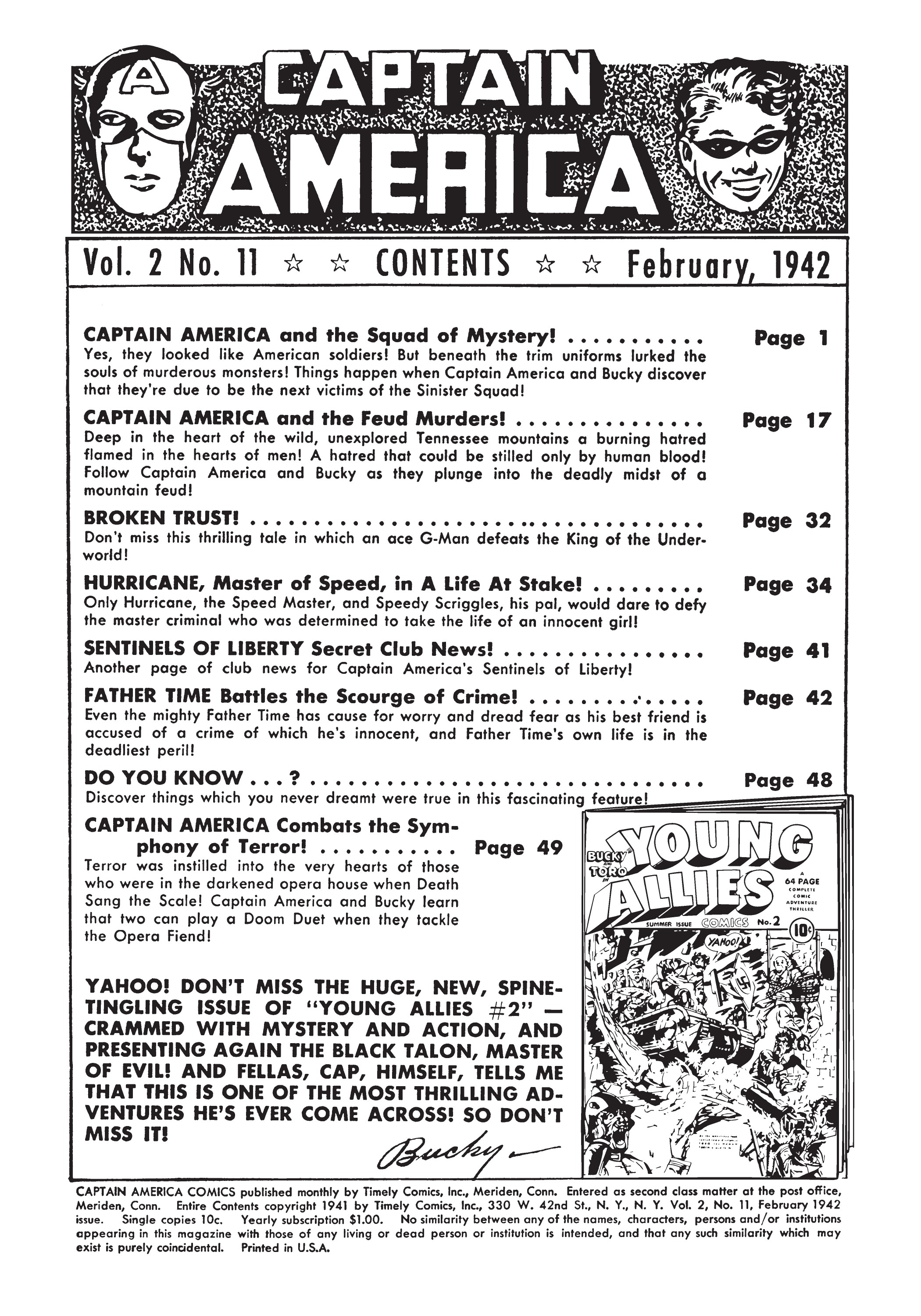 Read online Marvel Masterworks: Golden Age Captain America comic -  Issue # TPB 3 (Part 2) - 41