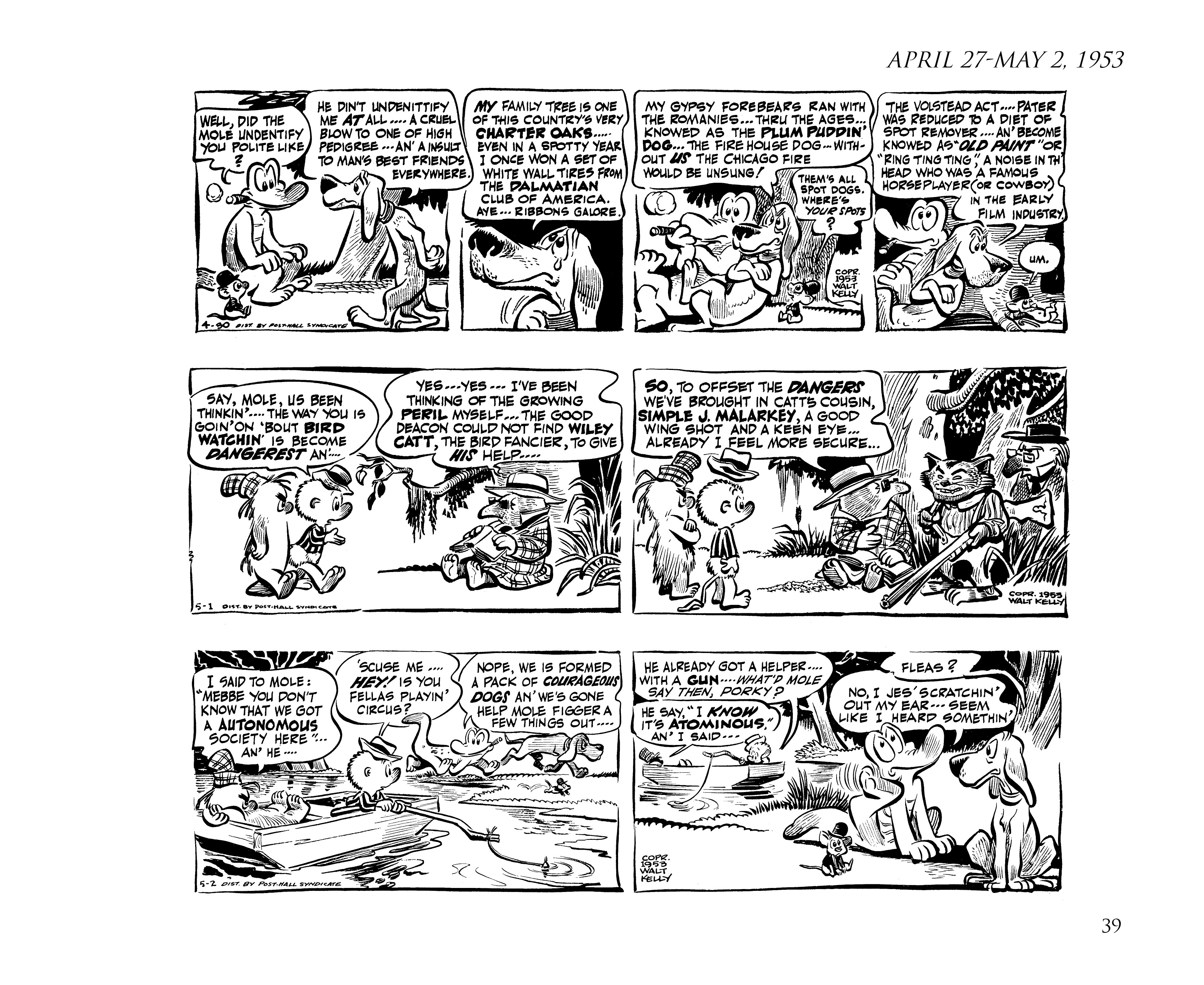 Read online Pogo by Walt Kelly: The Complete Syndicated Comic Strips comic -  Issue # TPB 3 (Part 1) - 51