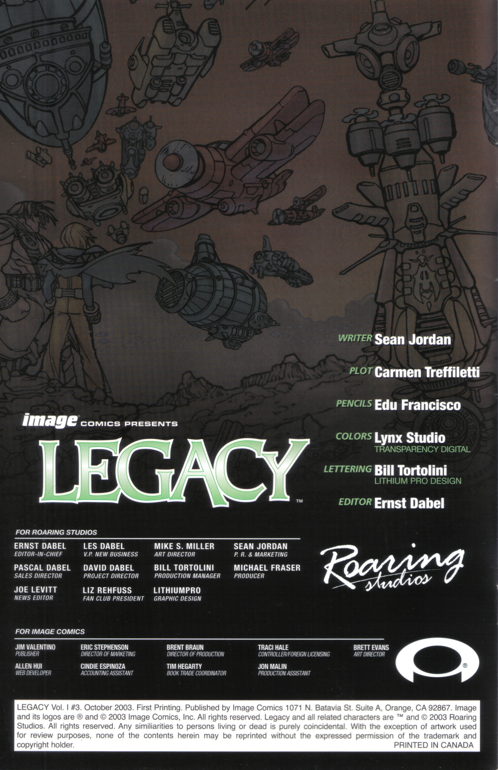 Read online Legacy (2002) comic -  Issue #3 - 2