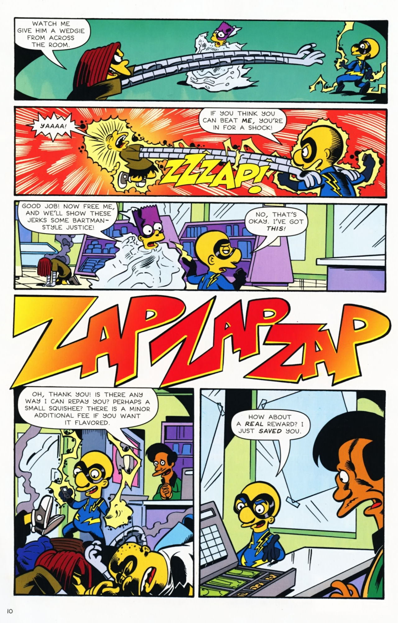 Read online Bongo Comics Presents Simpsons Super Spectacular comic -  Issue #12 - 12
