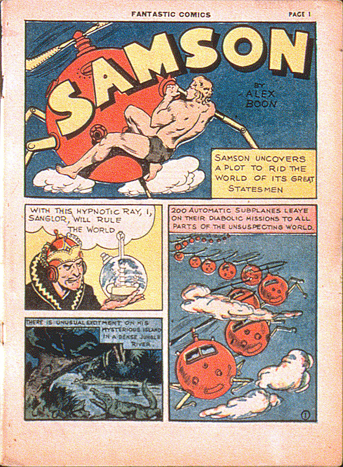 Read online Fantastic Comics comic -  Issue #7 - 3