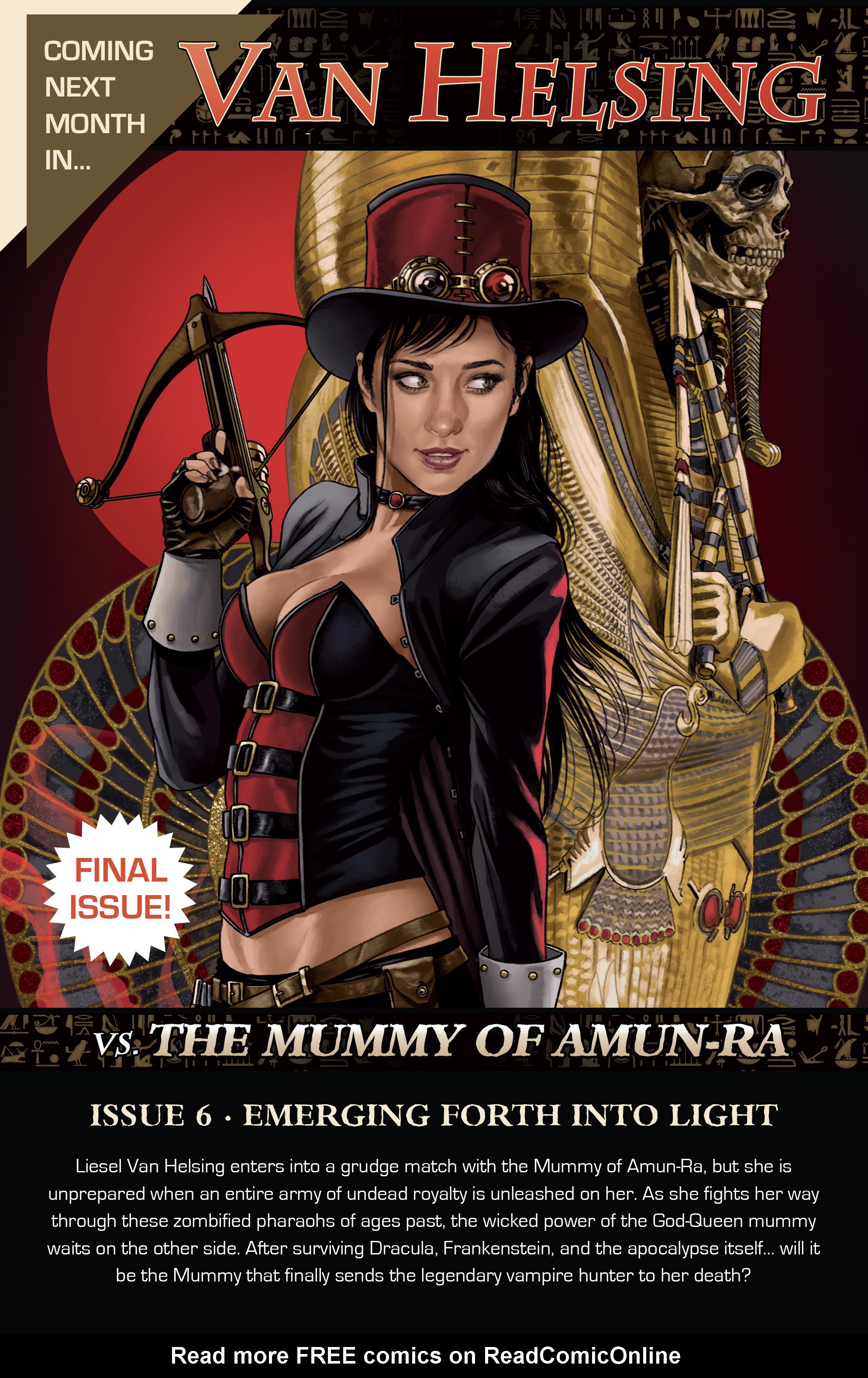 Read online Van Helsing vs The Mummy of Amun-Ra comic -  Issue #5 - 25