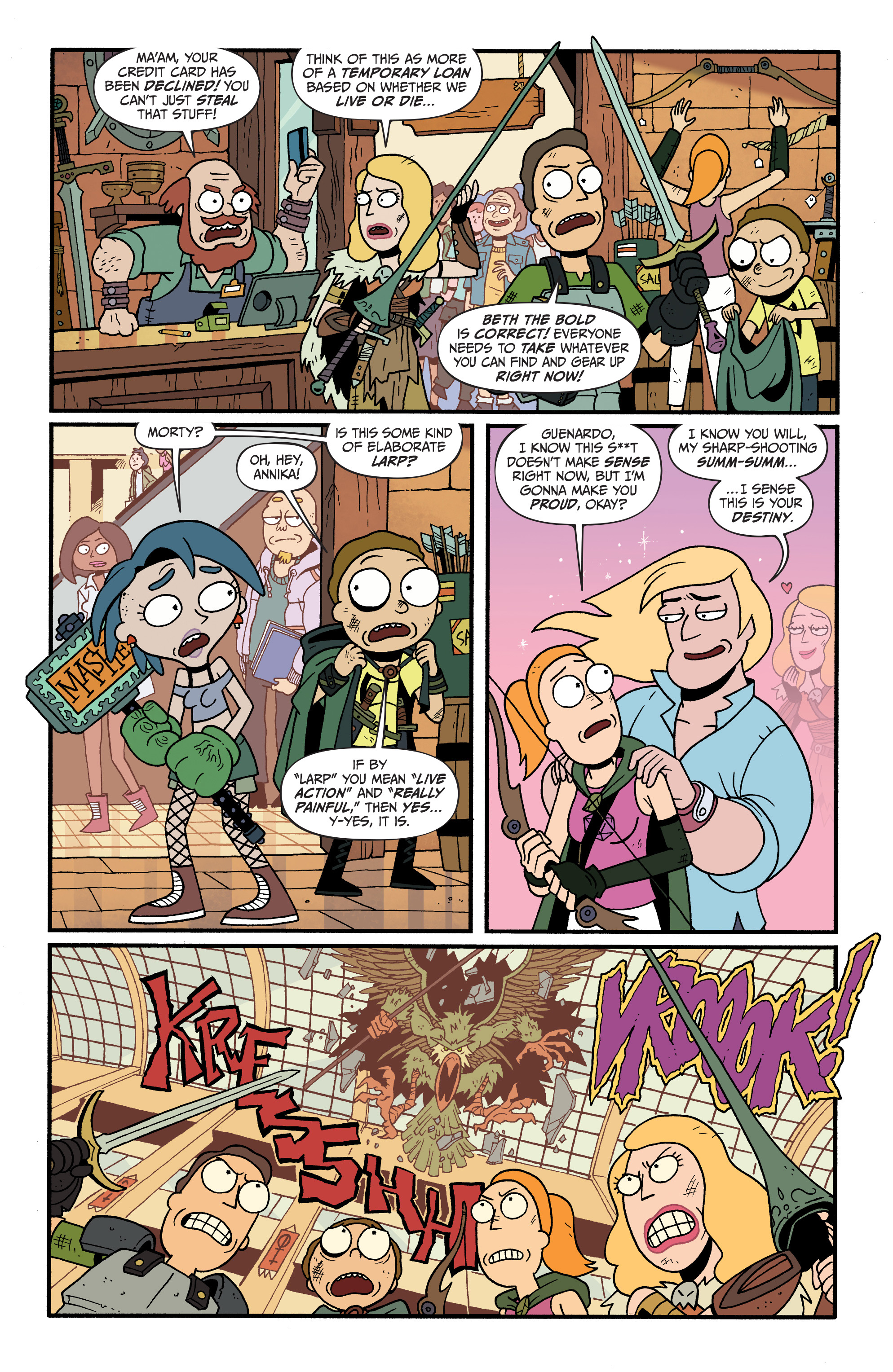Read online Rick and Morty vs. Dungeons & Dragons II: Painscape comic -  Issue #3 - 17