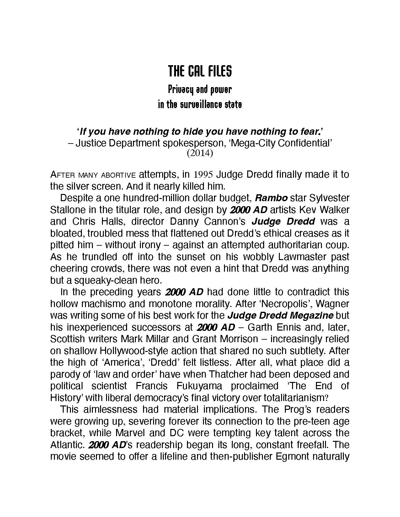 Read online I am the Law: How Judge Dredd Predicted Our Future comic -  Issue # TPB (Part 4) - 16