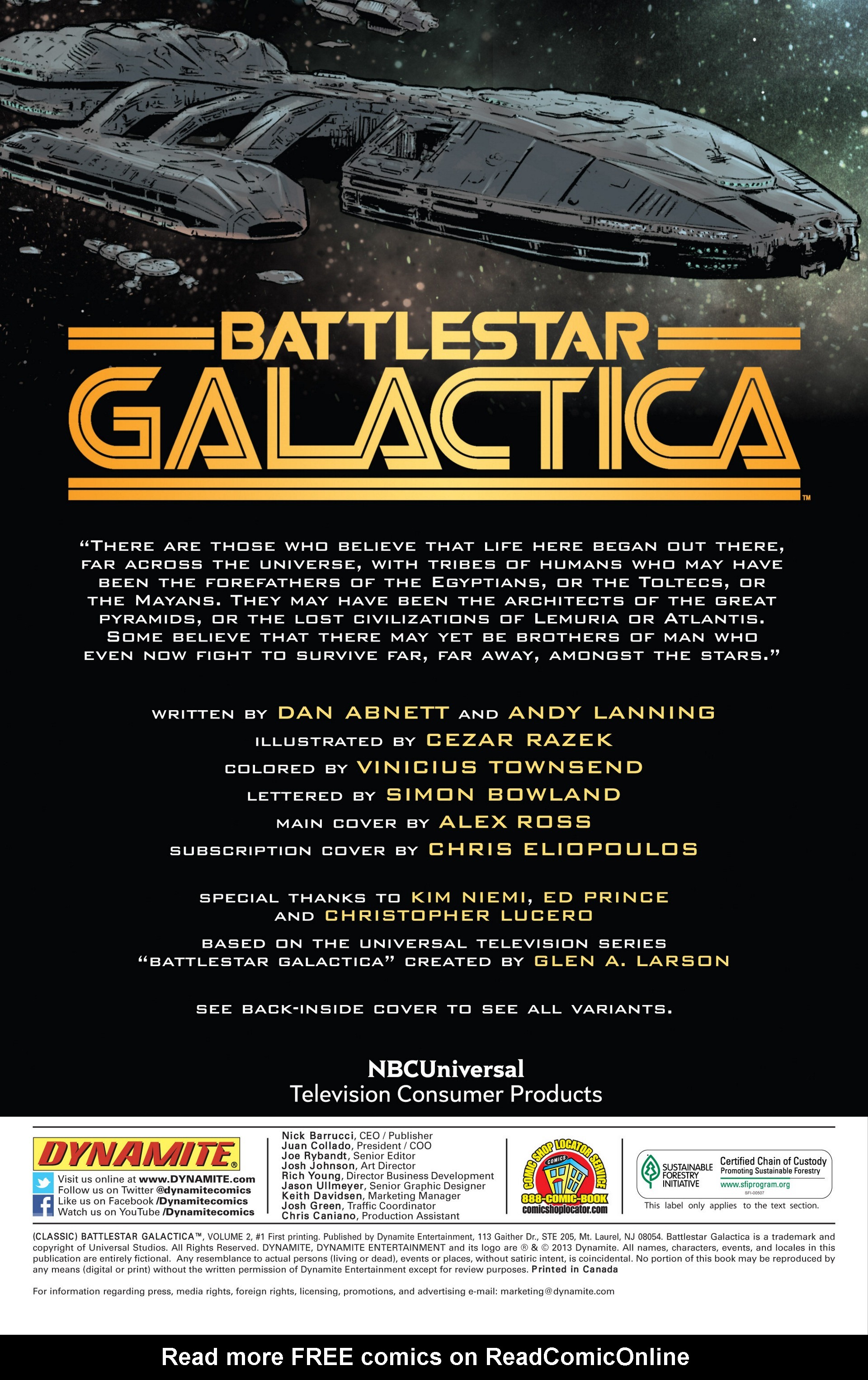 Read online Classic Battlestar Galactica (2013) comic -  Issue #1 - 2