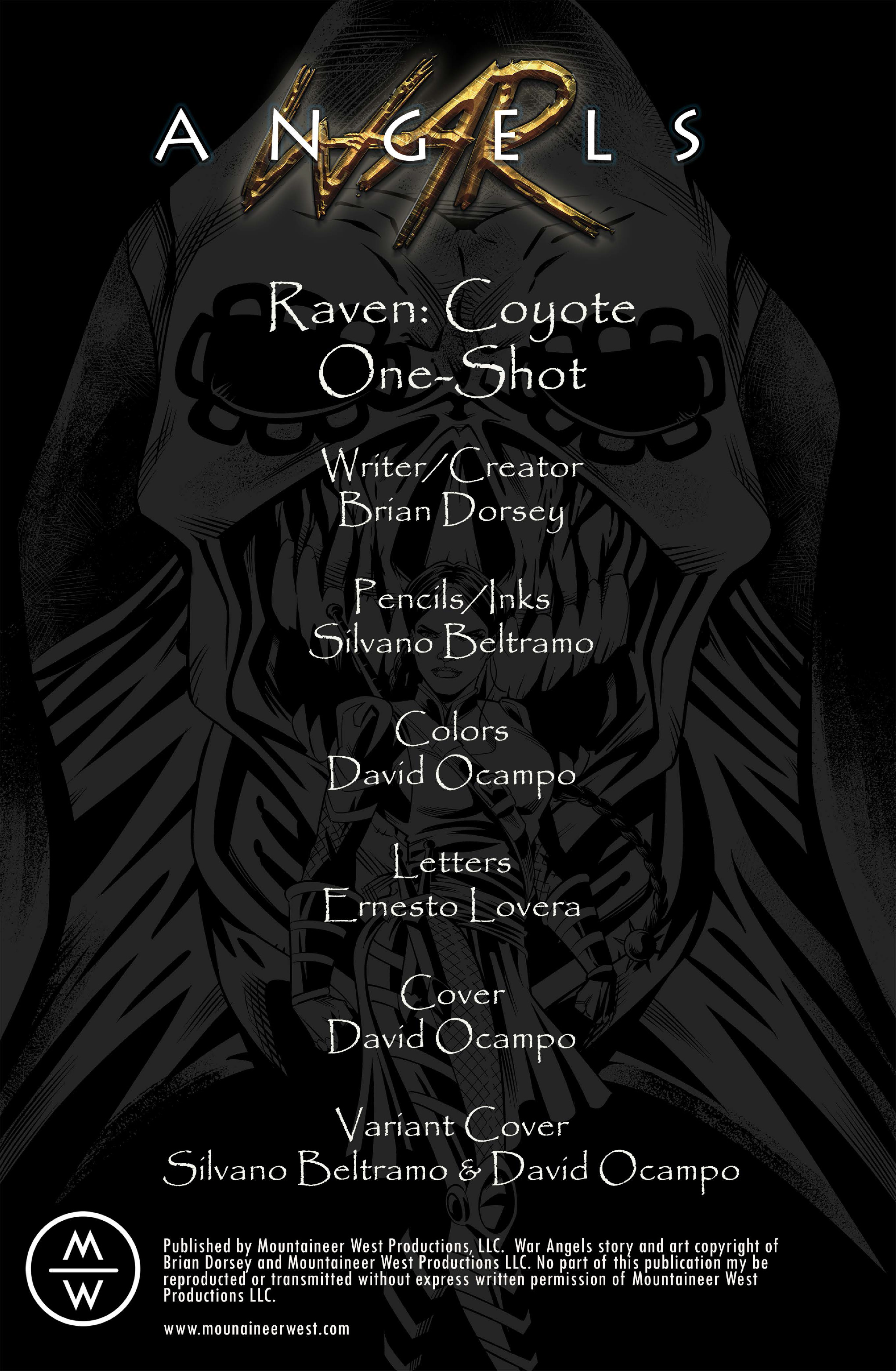 Read online War Angels: Raven: Coyote comic -  Issue # Full - 2