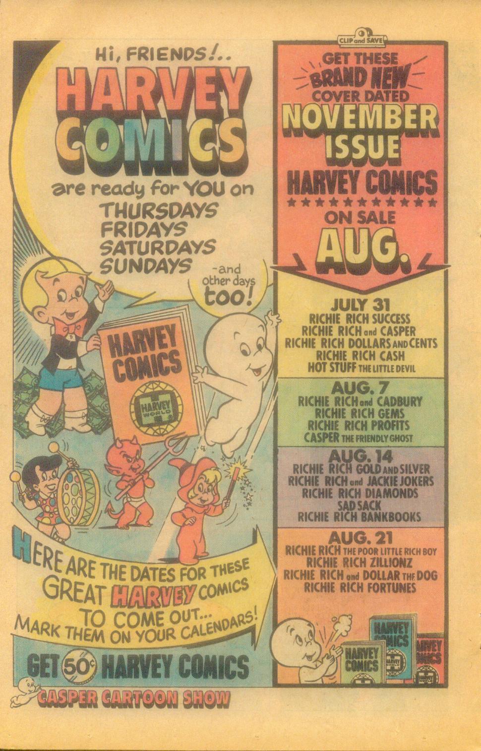 Read online Hot Stuff, the Little Devil comic -  Issue #157 - 20