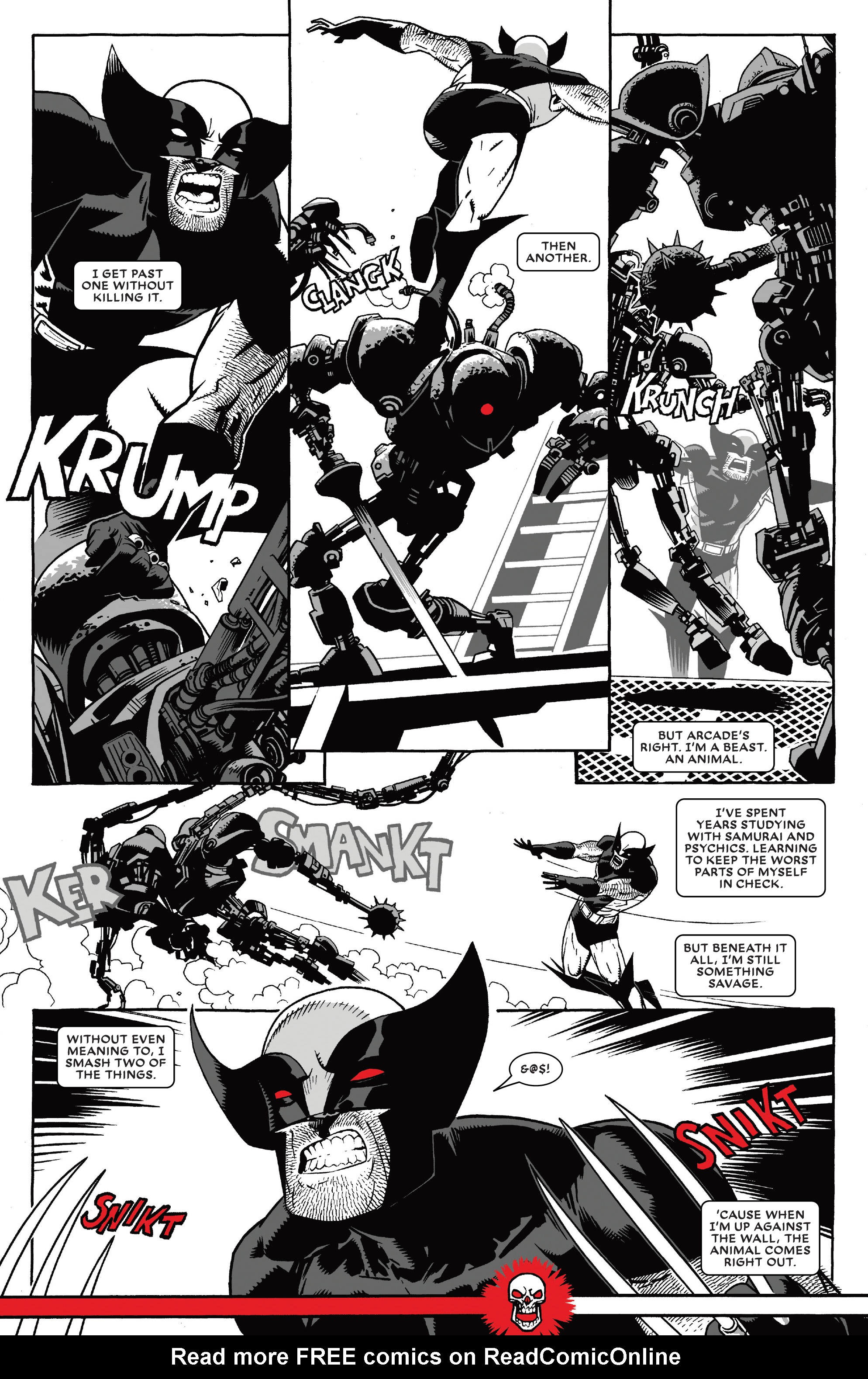 Read online Wolverine: Black, White & Blood comic -  Issue #2 - 17