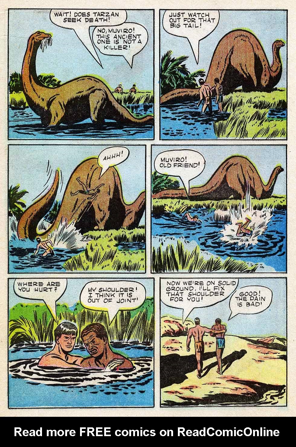 Read online Tarzan (1948) comic -  Issue #7 - 16