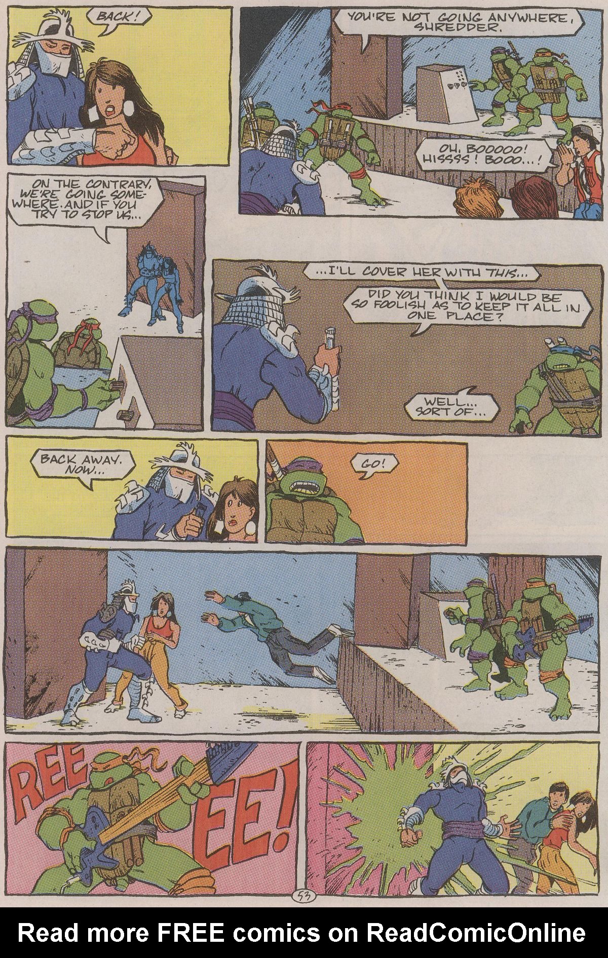 Read online Teenage Mutant Ninja Turtles II: The Secret of the Ooze Official Movie Adaptation comic -  Issue # Full - 54
