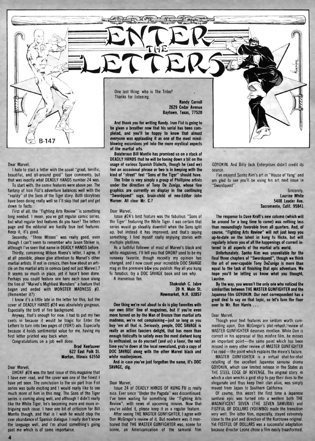 The Deadly Hands of Kung Fu issue 28 - Page 4