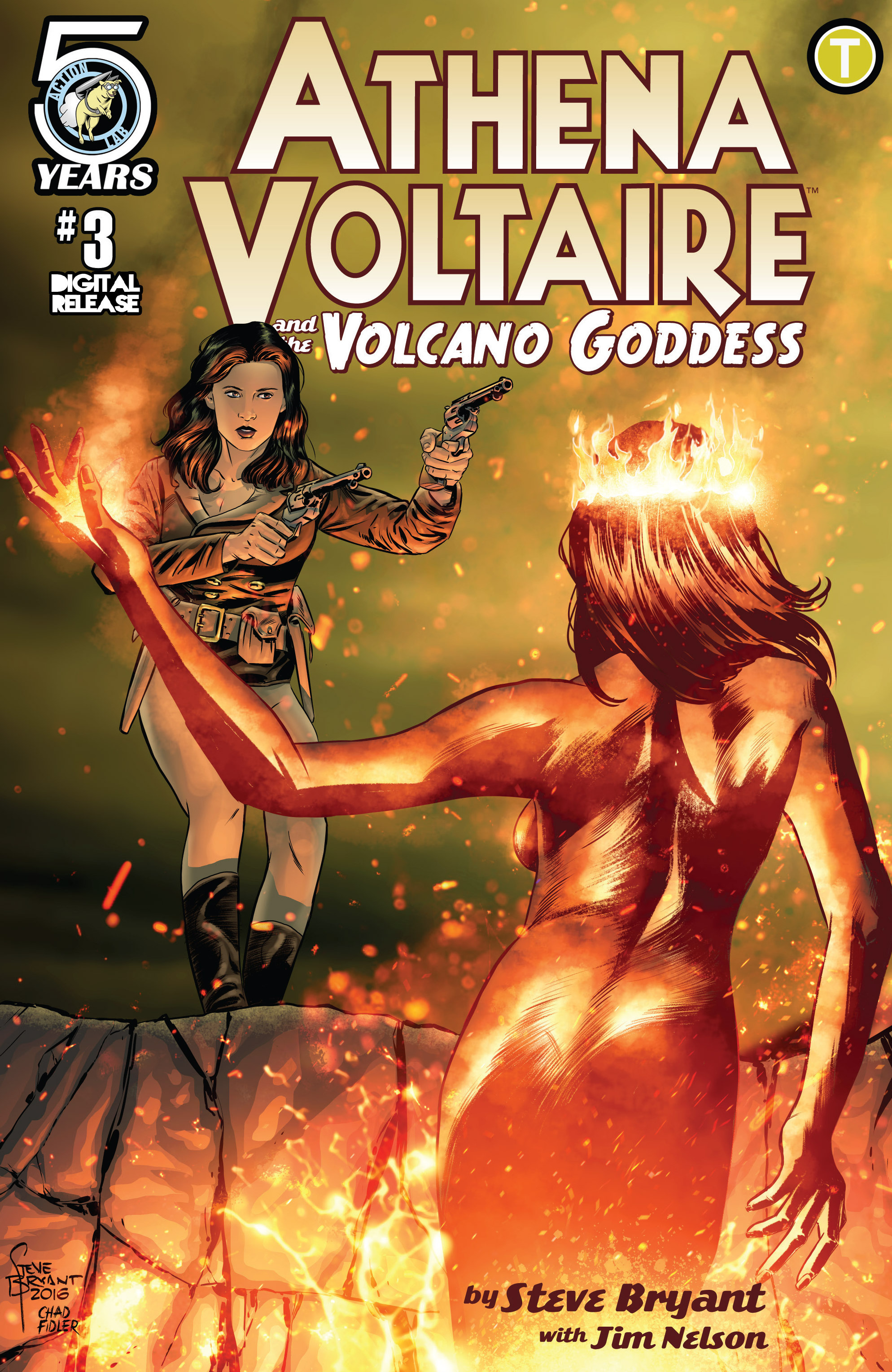 Read online Athena Voltaire and the Volcano Goddess comic -  Issue #3 - 1