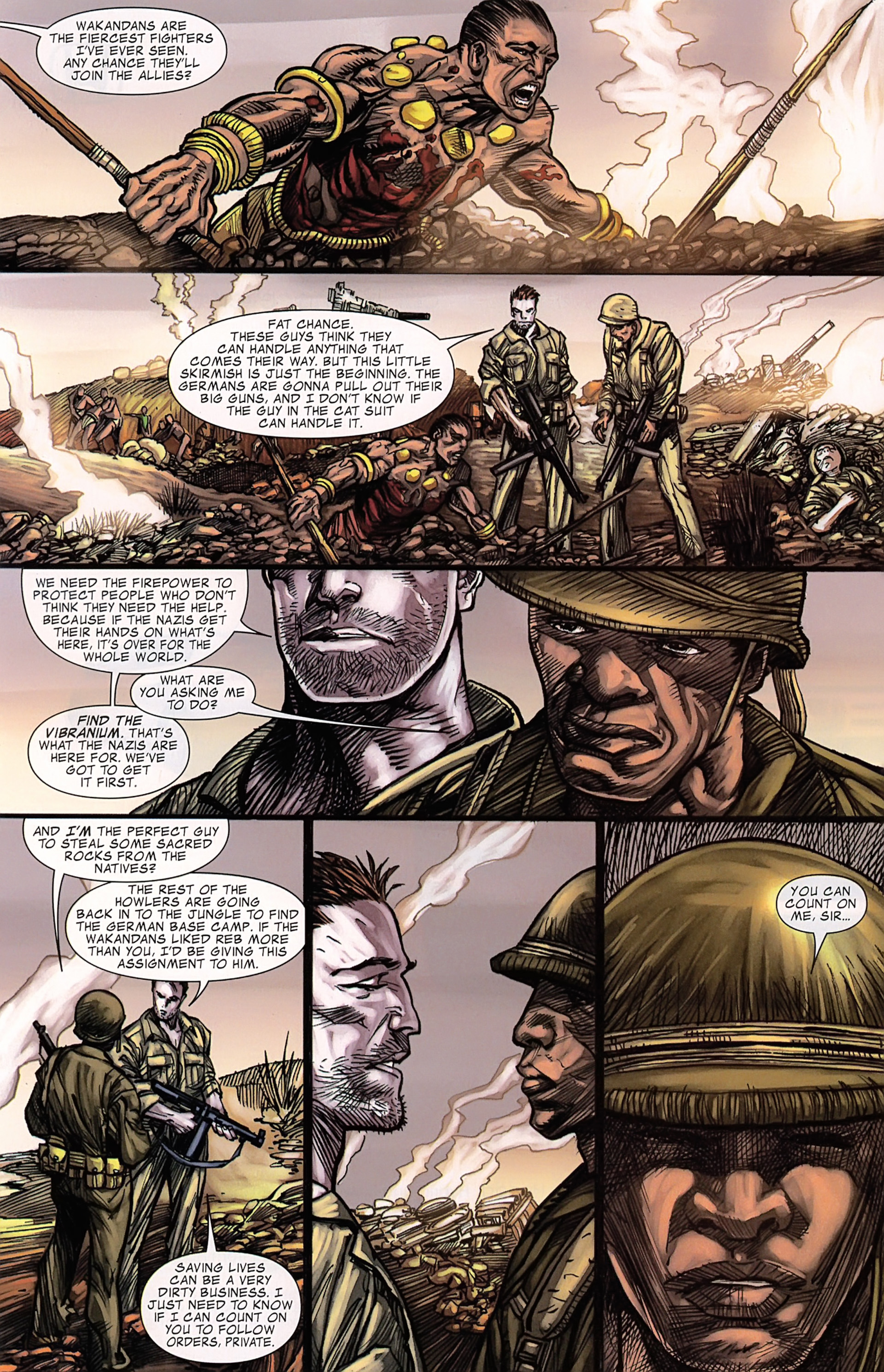 Read online Black Panther/Captain America: Flags Of Our Fathers comic -  Issue #3 - 6