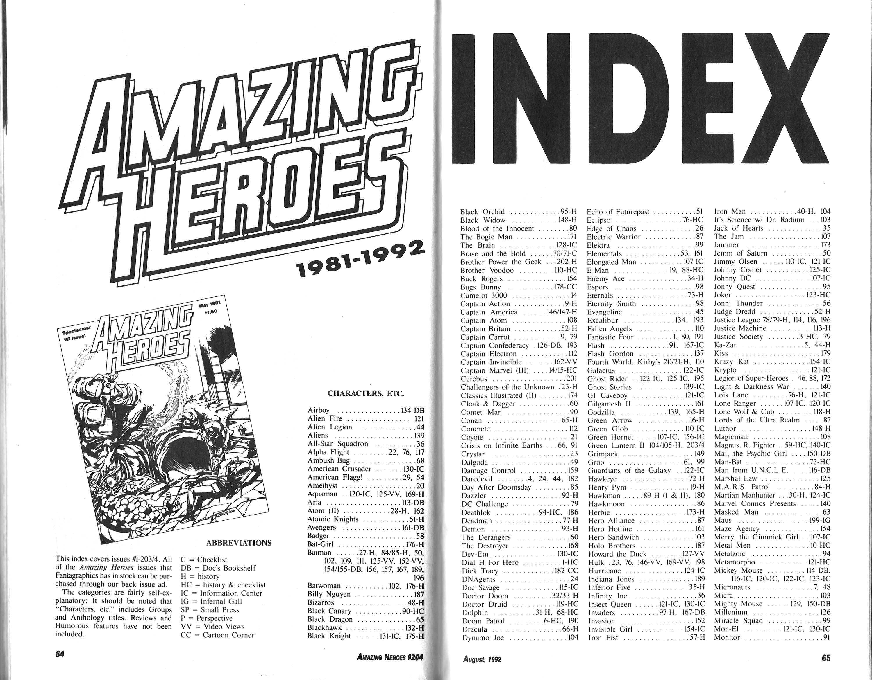 Read online Amazing Heroes comic -  Issue #204 - 33