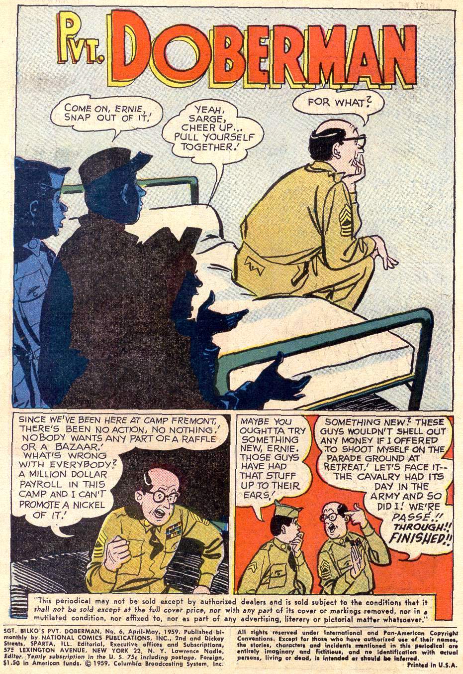 Read online Sgt. Bilko's Pvt. Doberman comic -  Issue #6 - 3